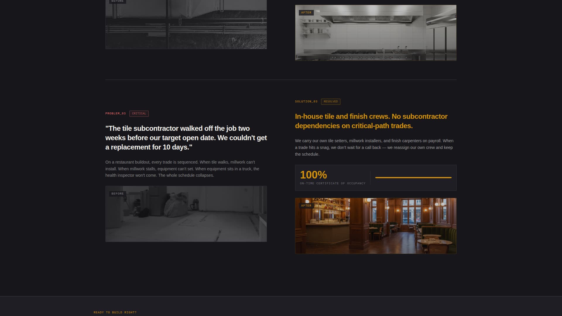 Buildout - Precision Restaurant Landing Page Template