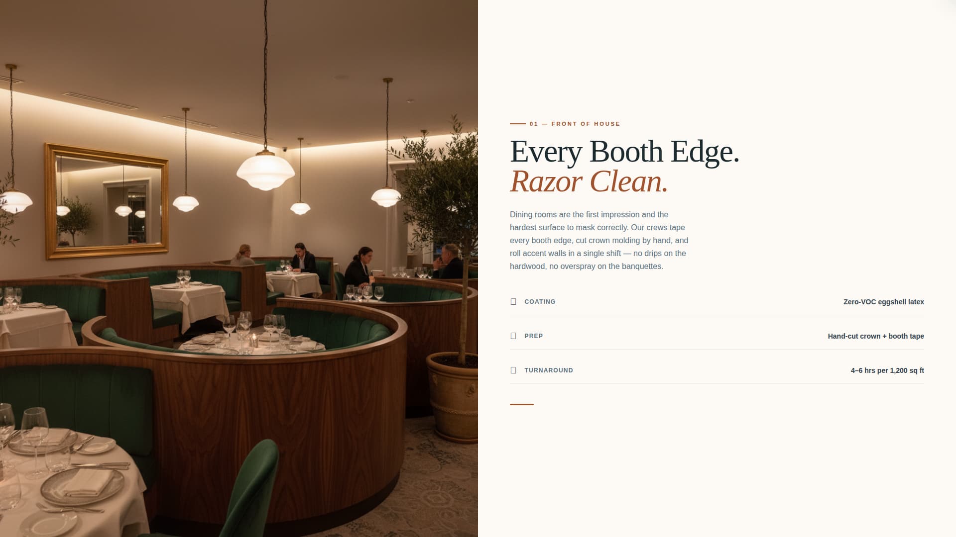 Mesa - Precision Restaurant Landing Page Template