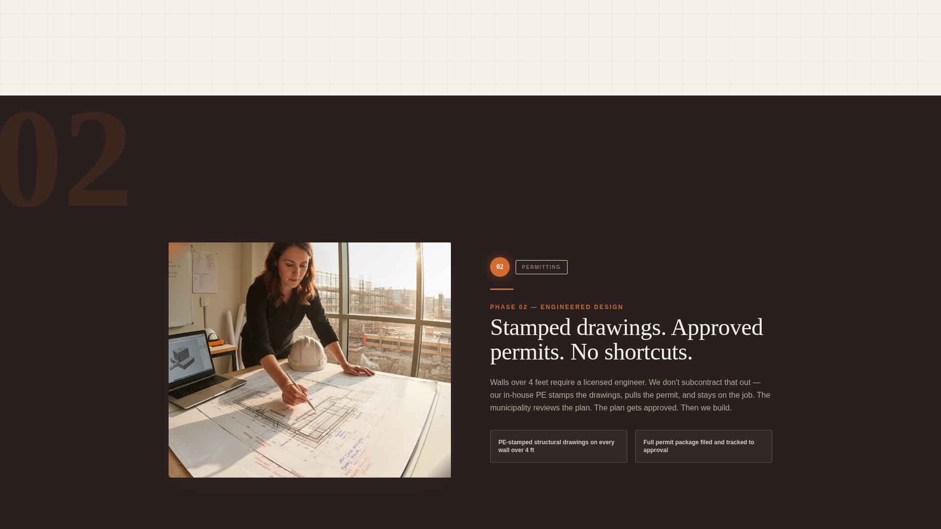 Batter - Engineered Retaining Wall Landing Page Template