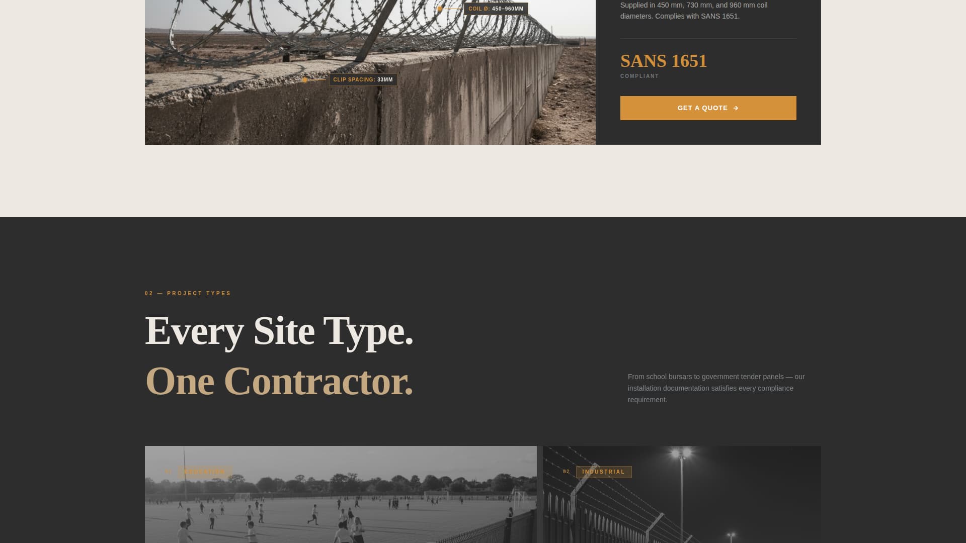 Perimeter - Precision Security Landing Page Template
