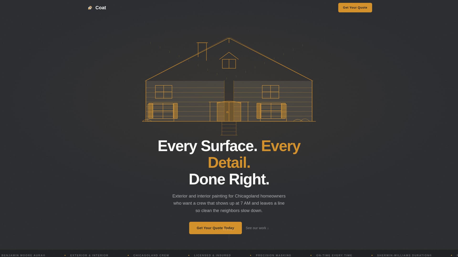 Coat - Precision Painting Landing Page Template