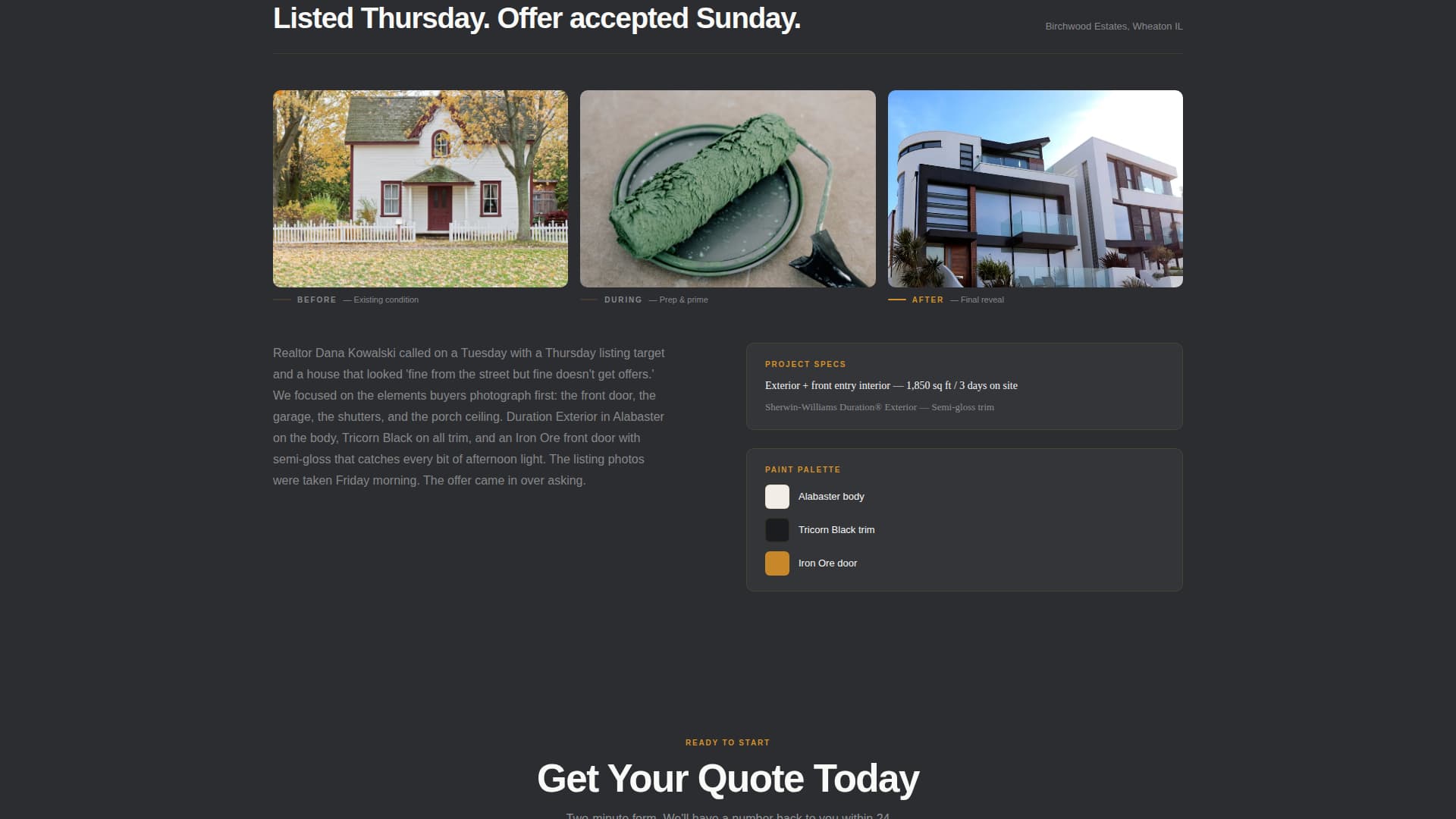 Coat - Precision Painting Landing Page Template
