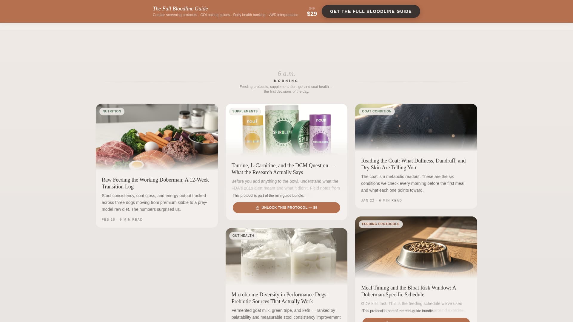 Lineage - Trusted Doberman Landing Page Template