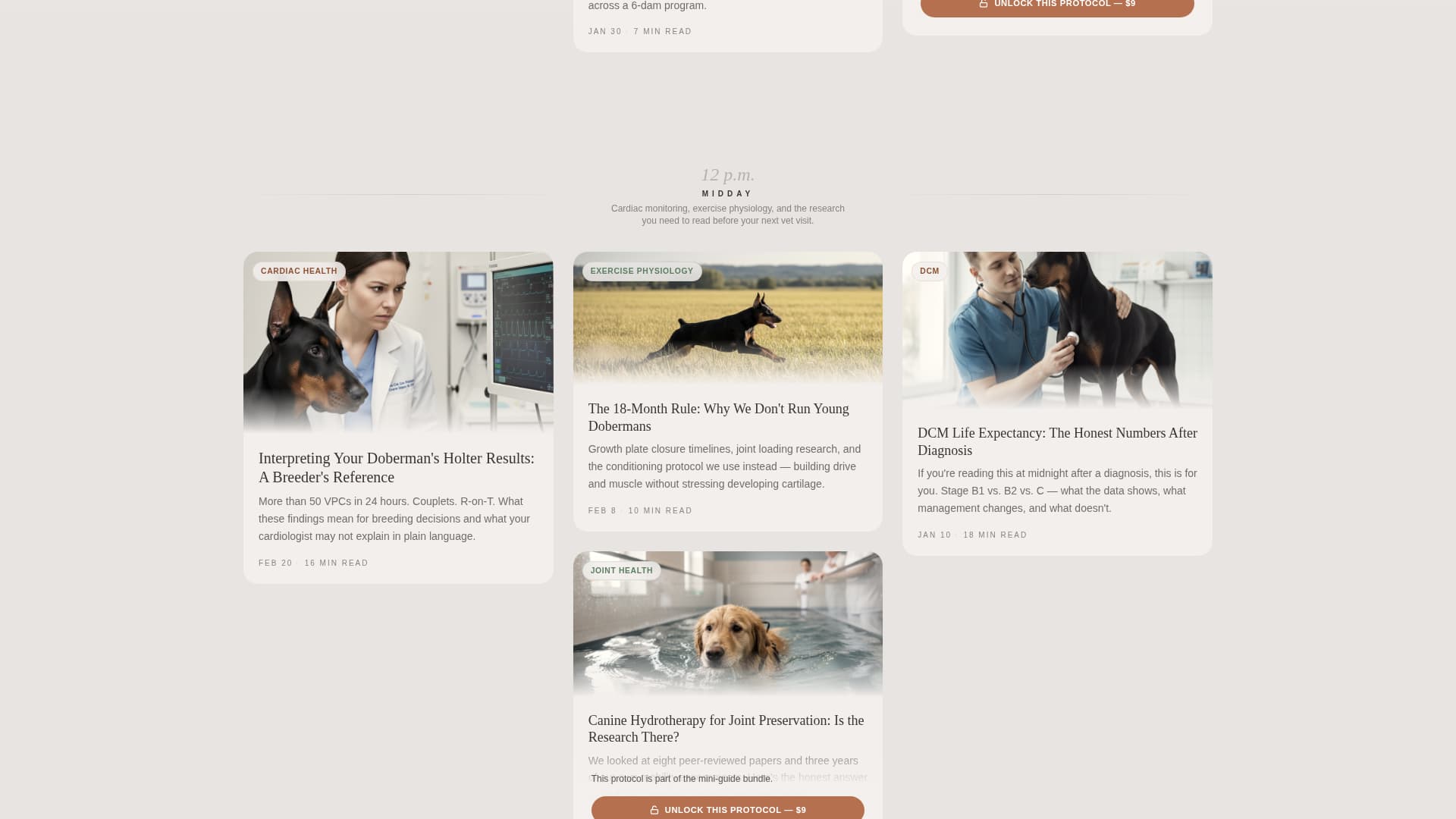 Lineage - Trusted Doberman Landing Page Template