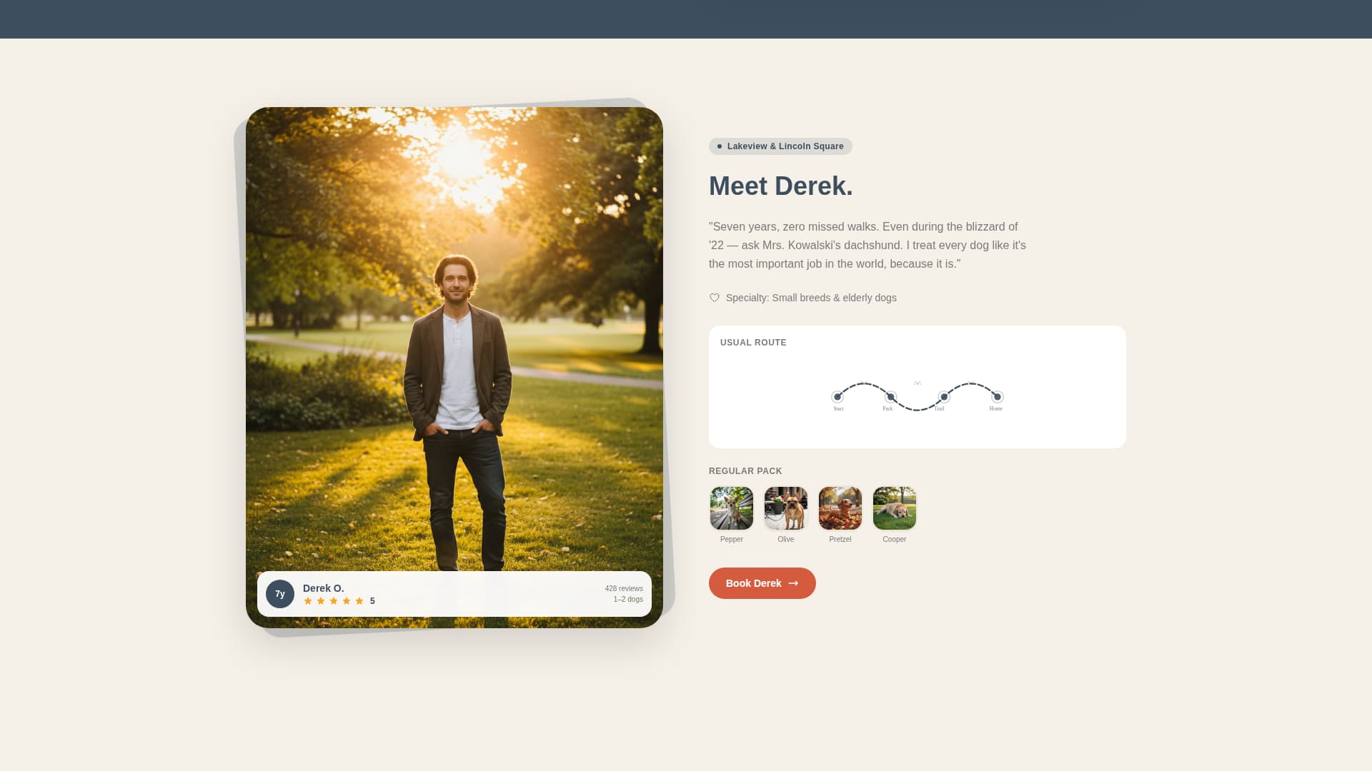 Dog Walking & Pet Sitting Professional Website Template