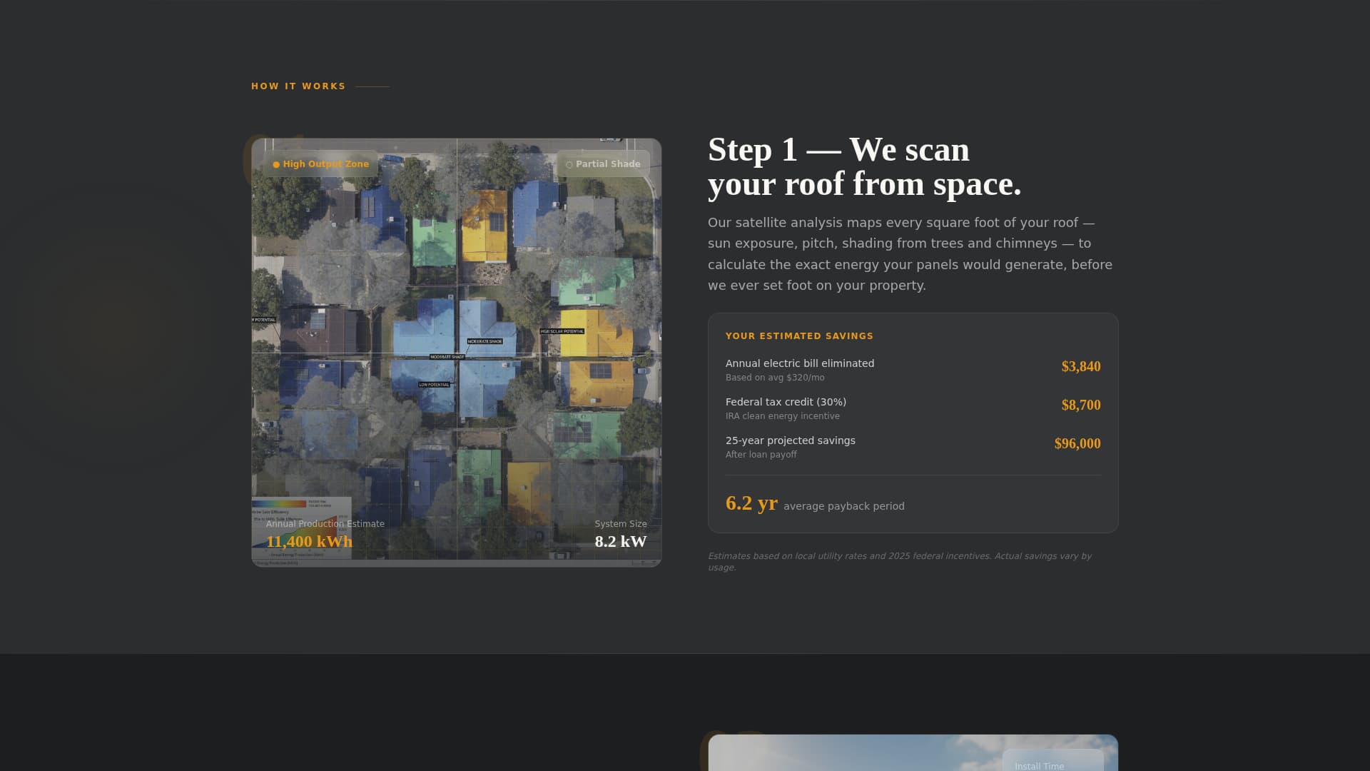 Solar Roof Installation Website Template for Homeowners
