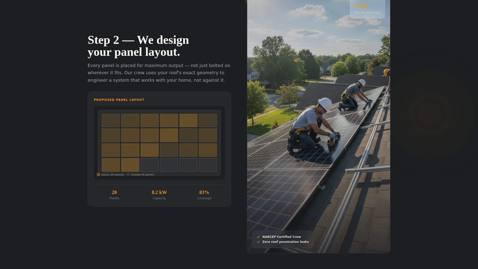 Solar Roof Installation Website Template for Homeowners
