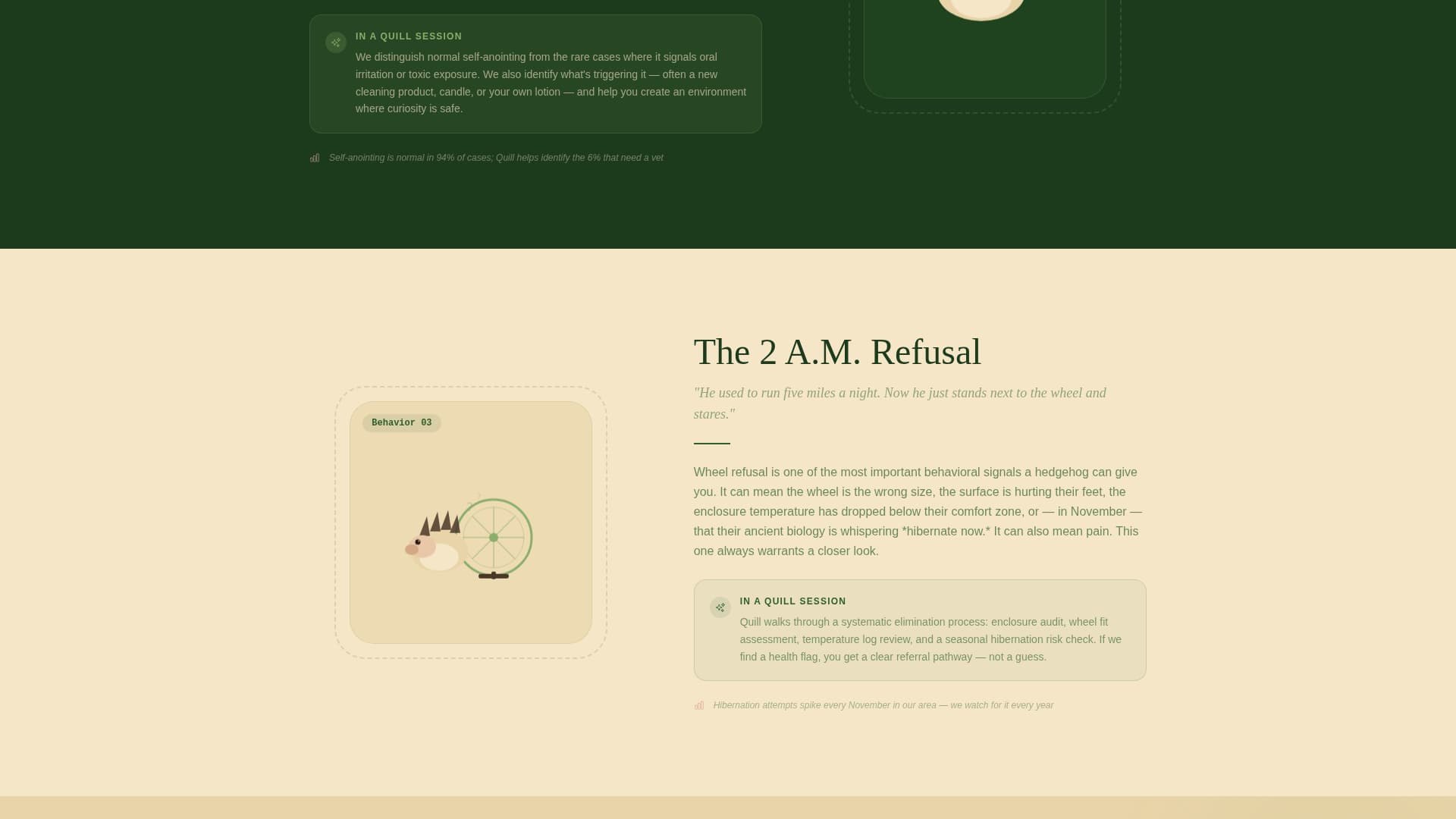 Quill - Trusted Hedgehogbehavior Landing Page Template