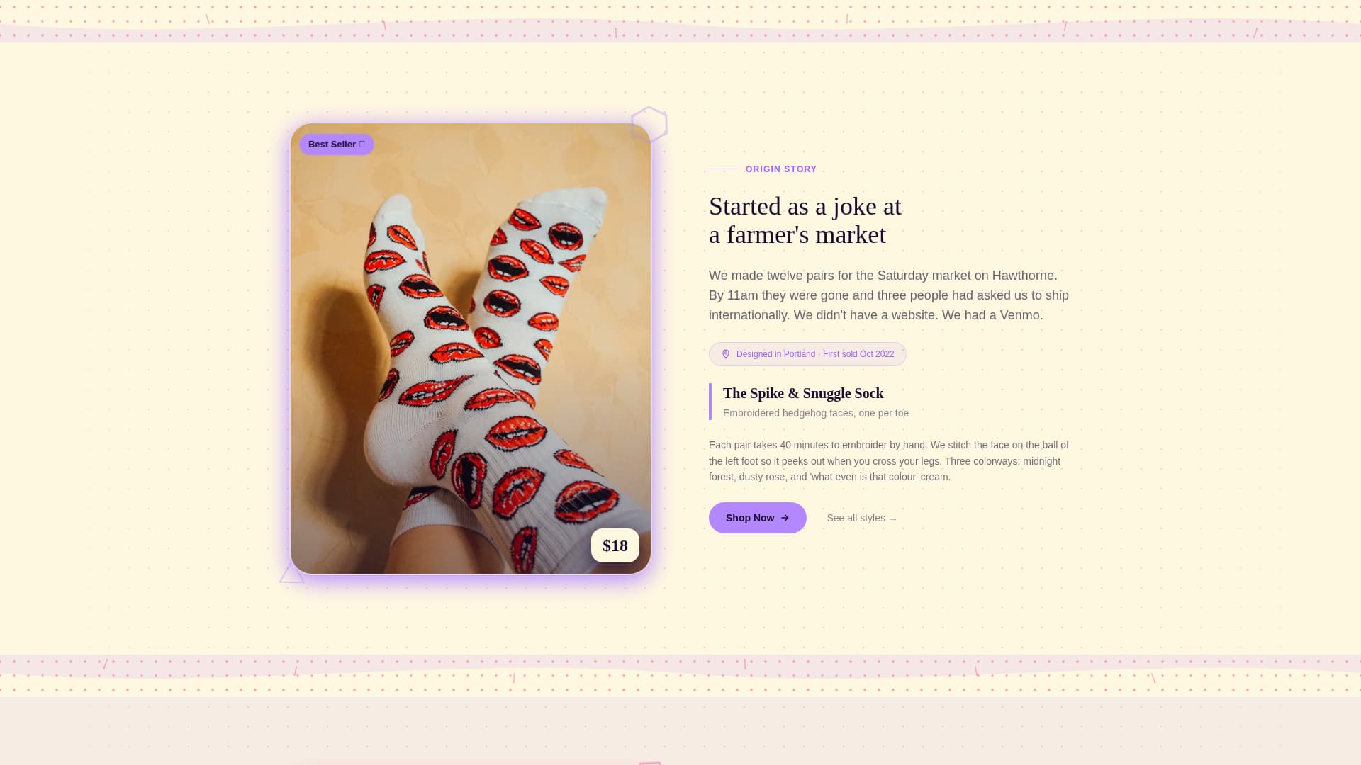 Quill - Charming Hedgehog Landing Page Template
