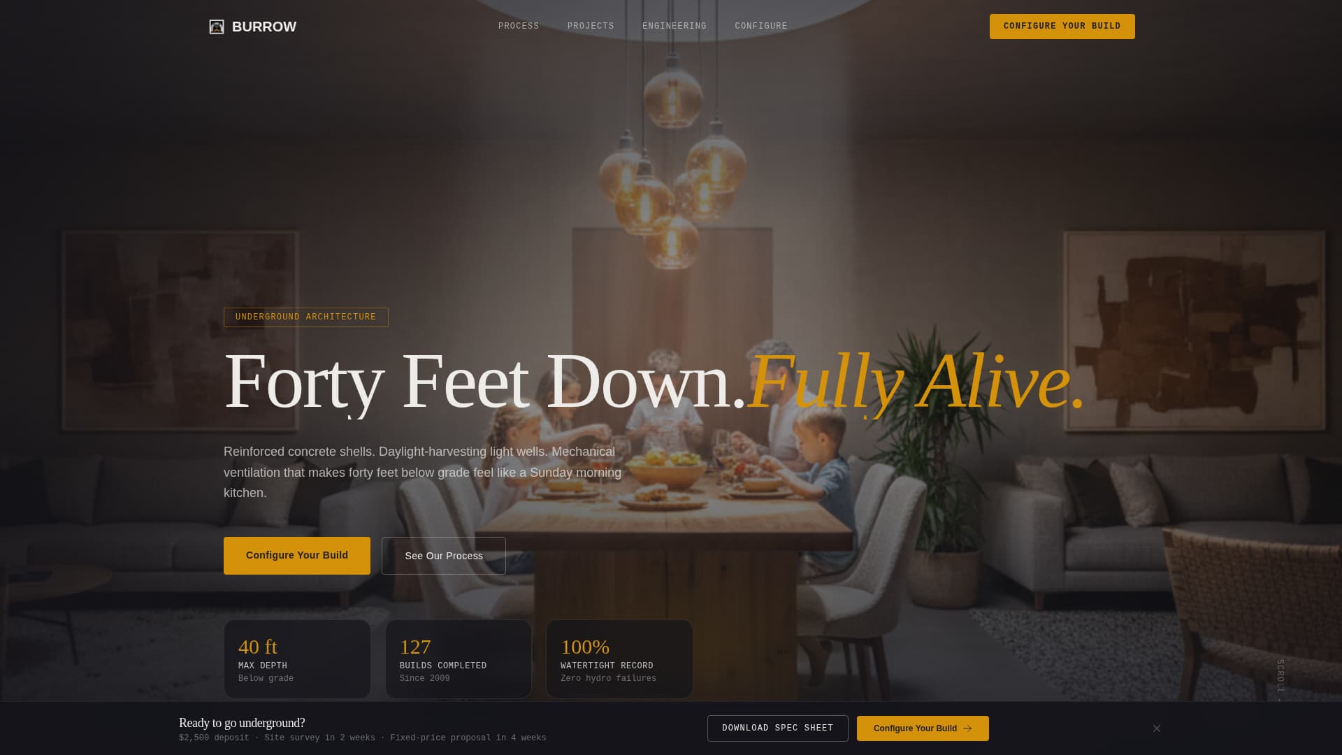 Burrow - Precision Undergroundhome Landing Page Template