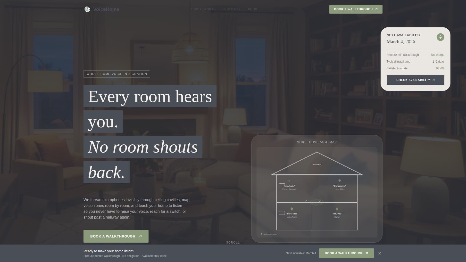 Voice Home - Seamless Automation Landing Page Template