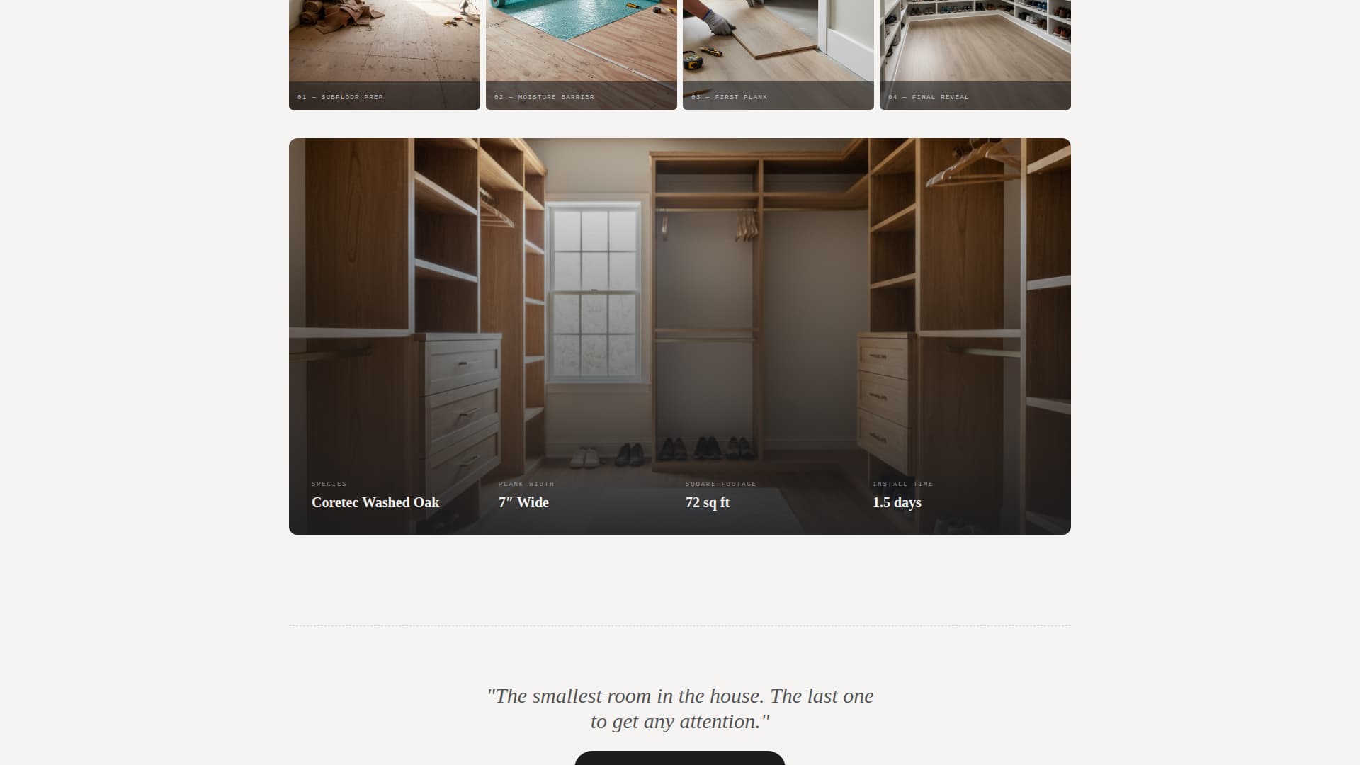 Tread - Precision Flooring Landing Page Template