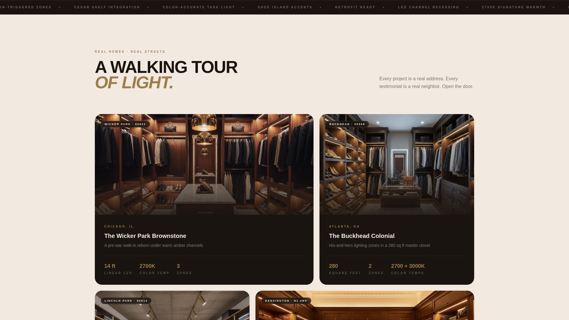 Filament - Radiant Closet Landing Page Template