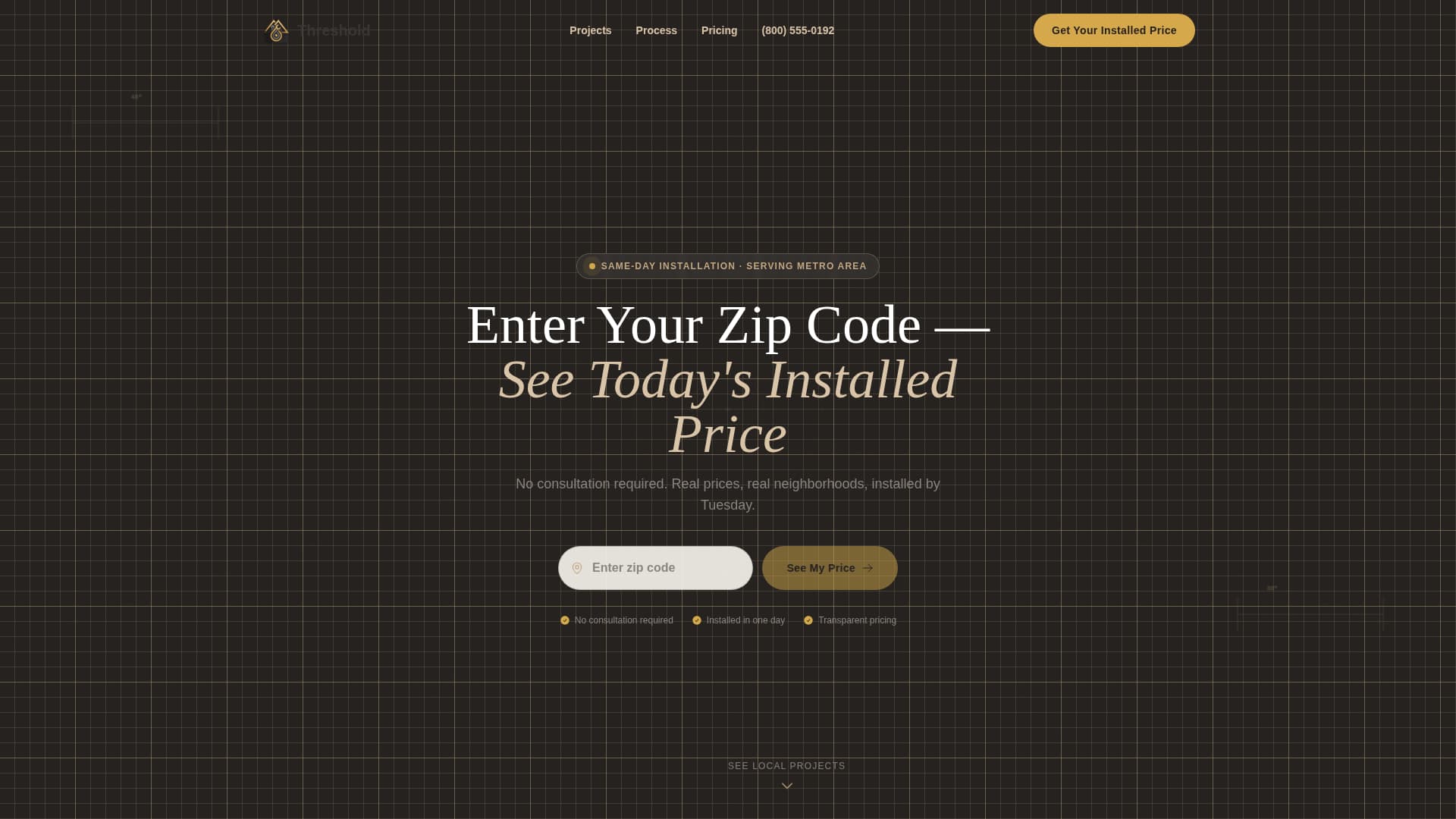 Threshold - Trusted Bathroom Landing Page Template