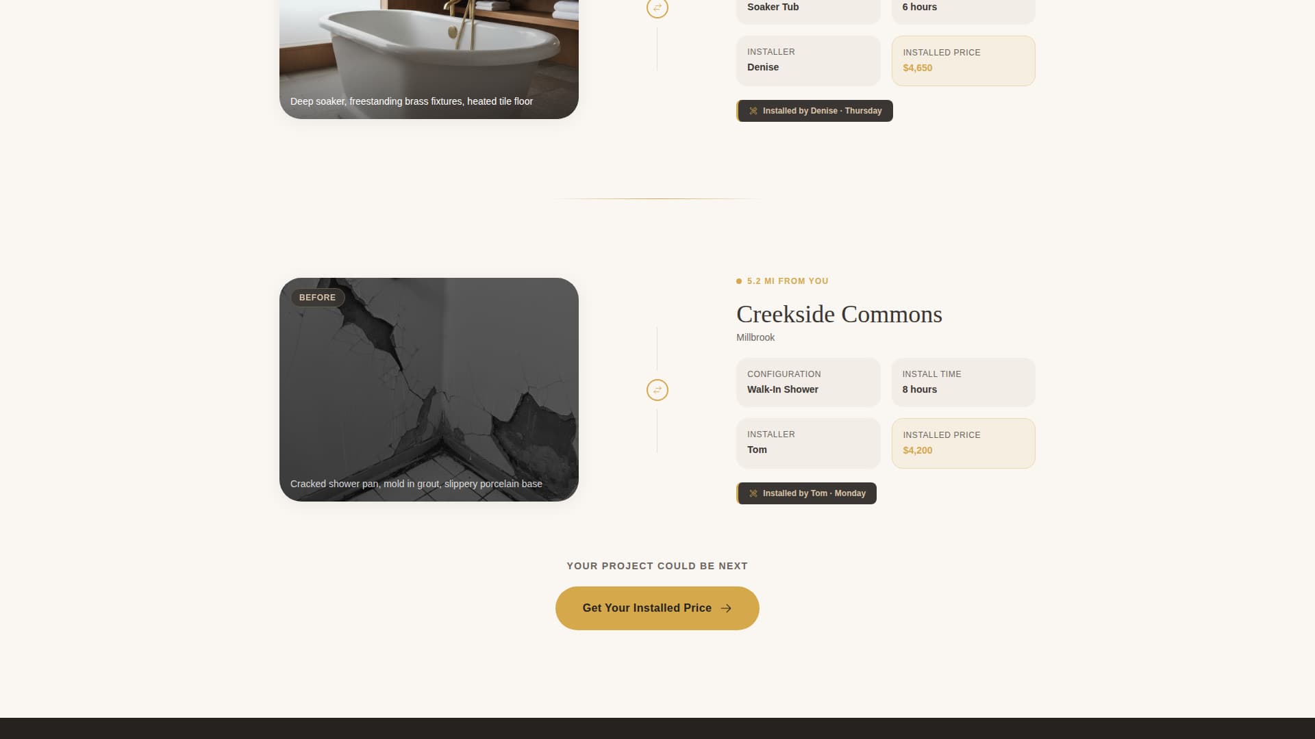 Threshold - Trusted Bathroom Landing Page Template