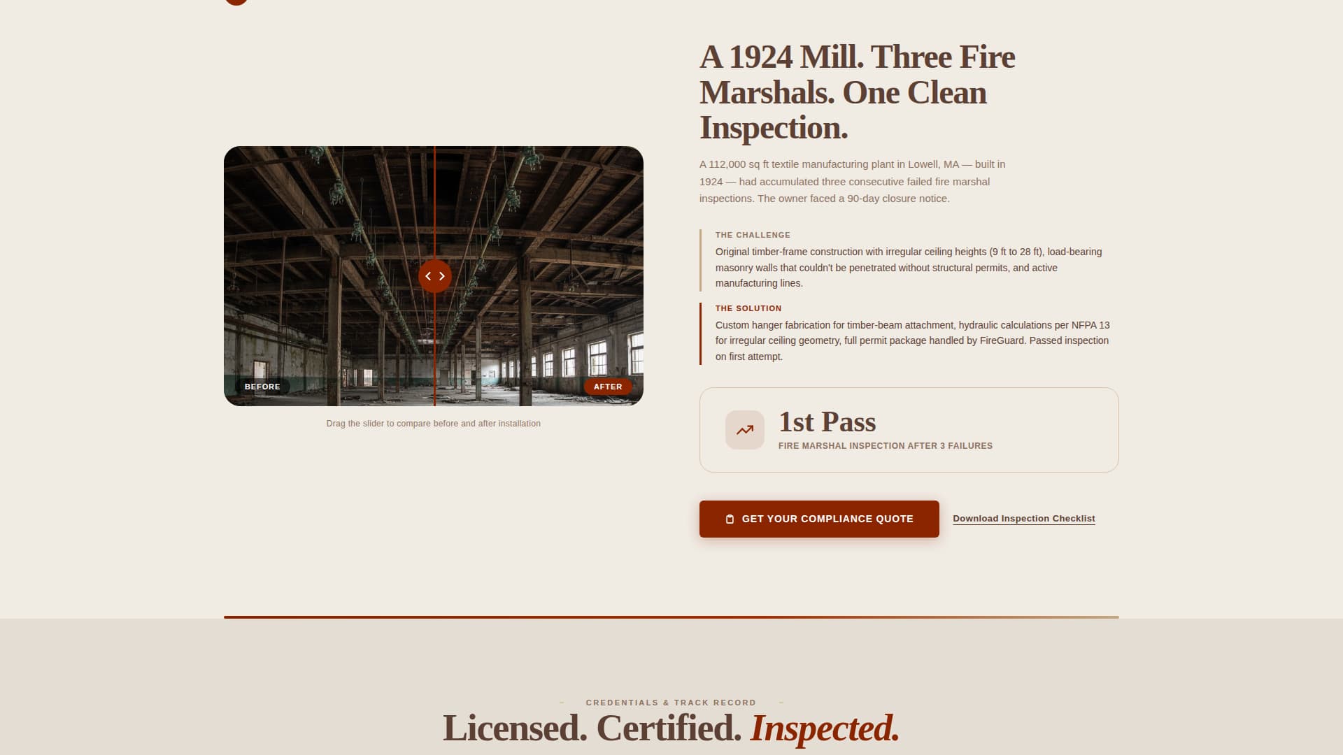Fireguard - Reliable Fireprotection Landing Page Template