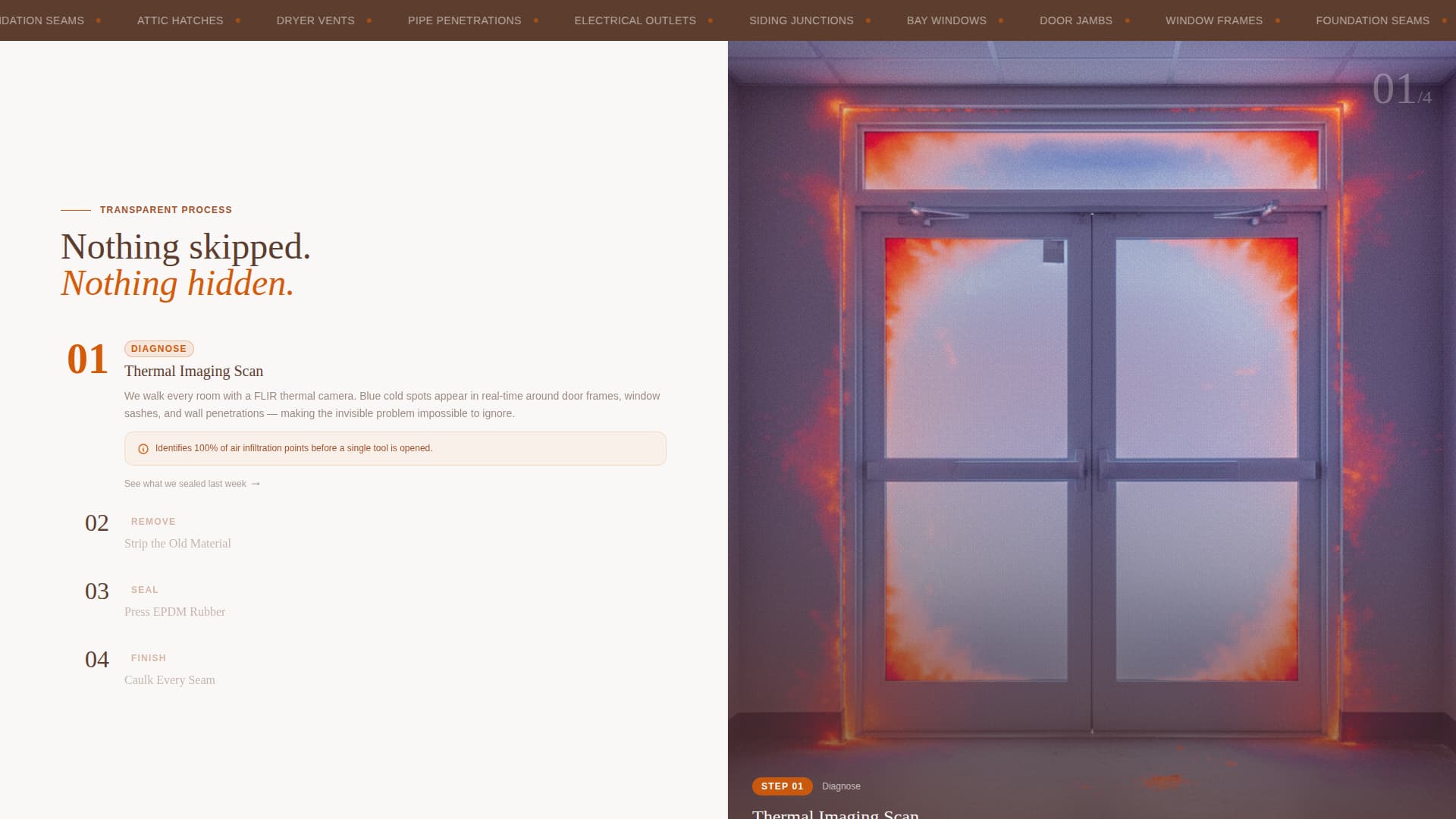 Seal - Proven Weatherproofing Landing Page Template