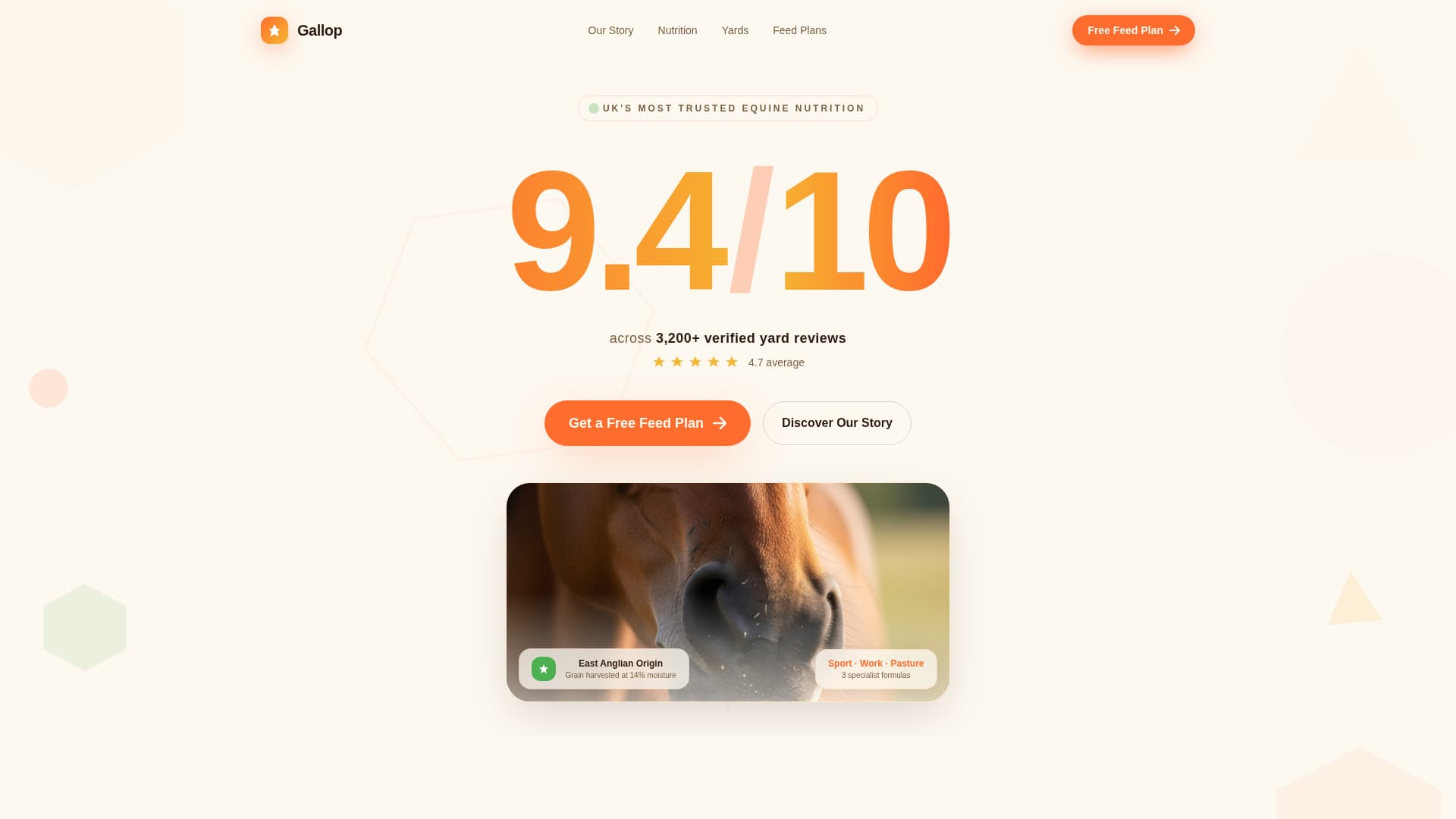 Gallop - Energizing Equine Landing Page Template