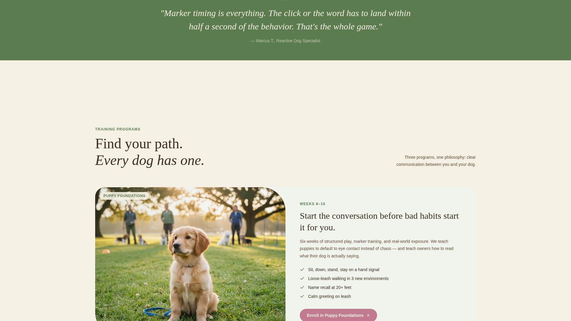 Heel - Trusted Obedience Landing Page Template