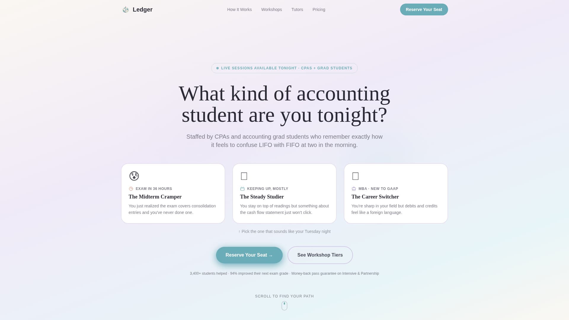 Ledger - Trusted Accountinghelp Landing Page Template