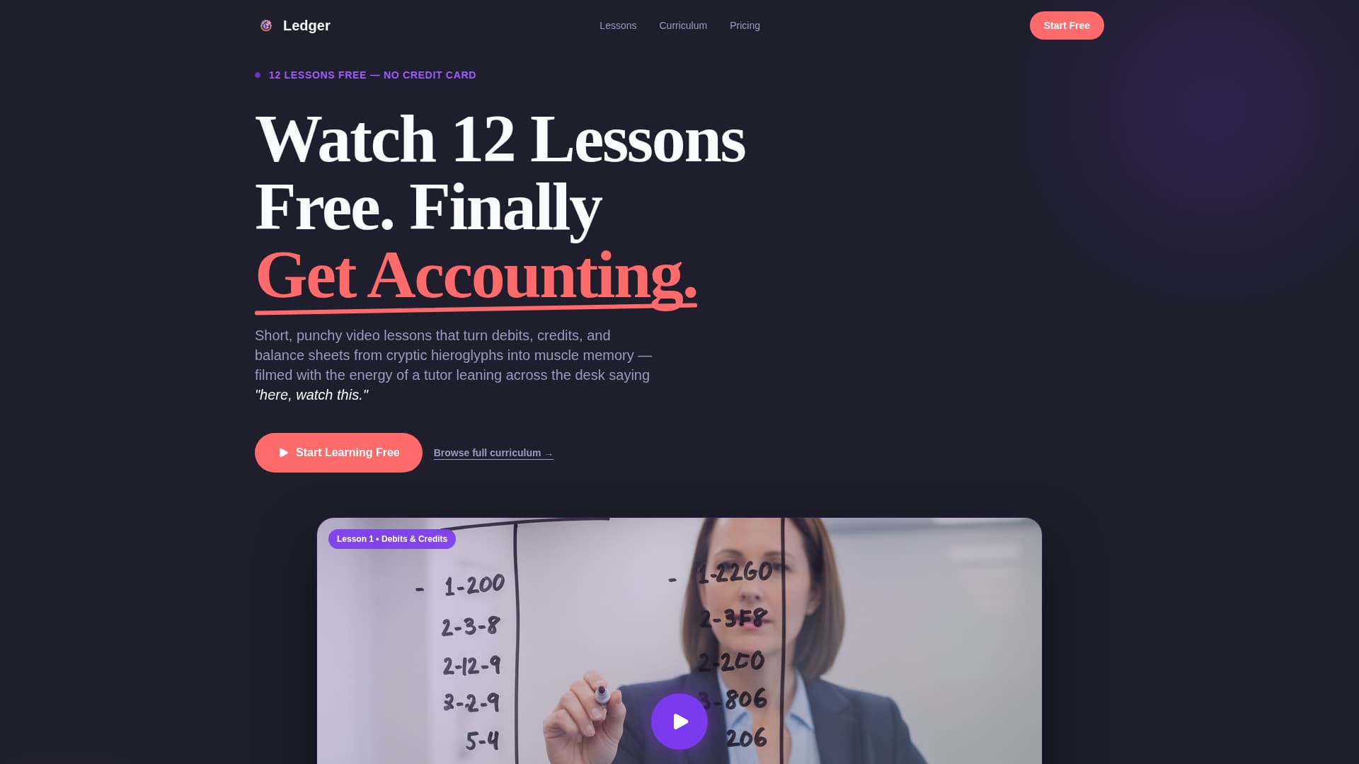 Balance — Precision Bookkeeping Services Landing Page Template