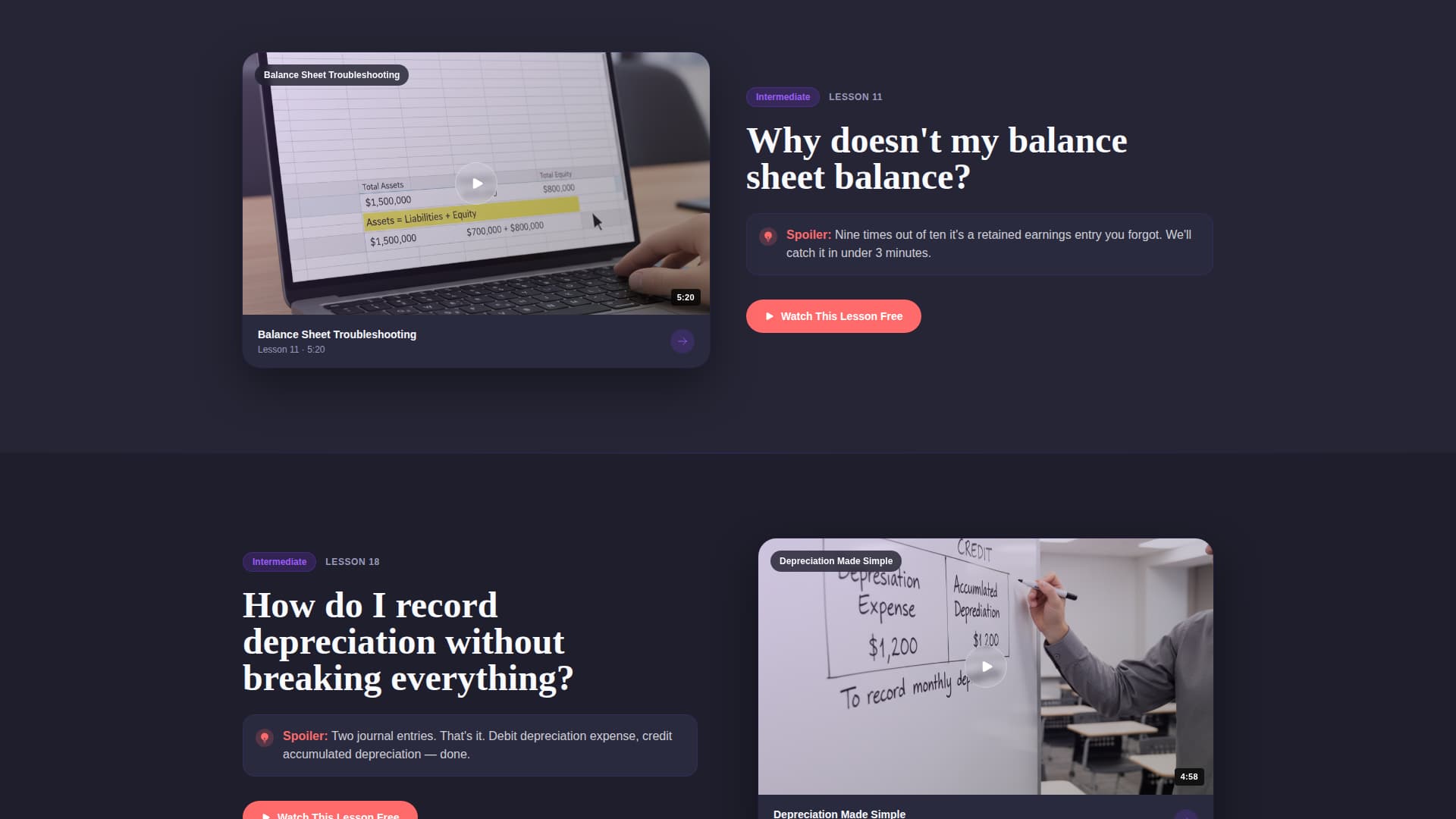 Balance — Precision Bookkeeping Services Landing Page Template