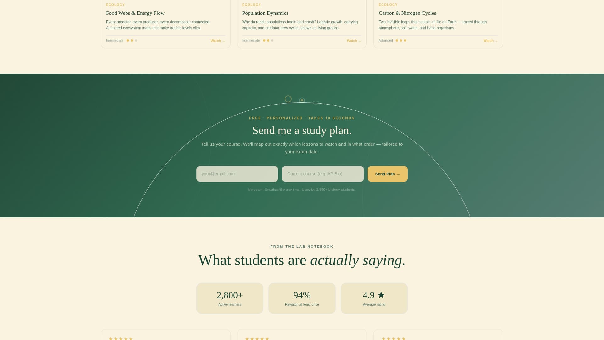 Mitosis - Engaging Biology Landing Page Template
