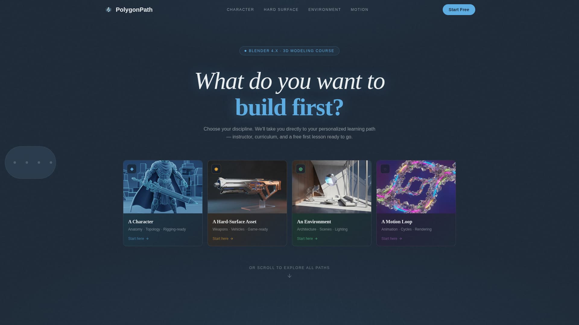 Polygonpath - Masterful 3D Modeling Landing Page Template