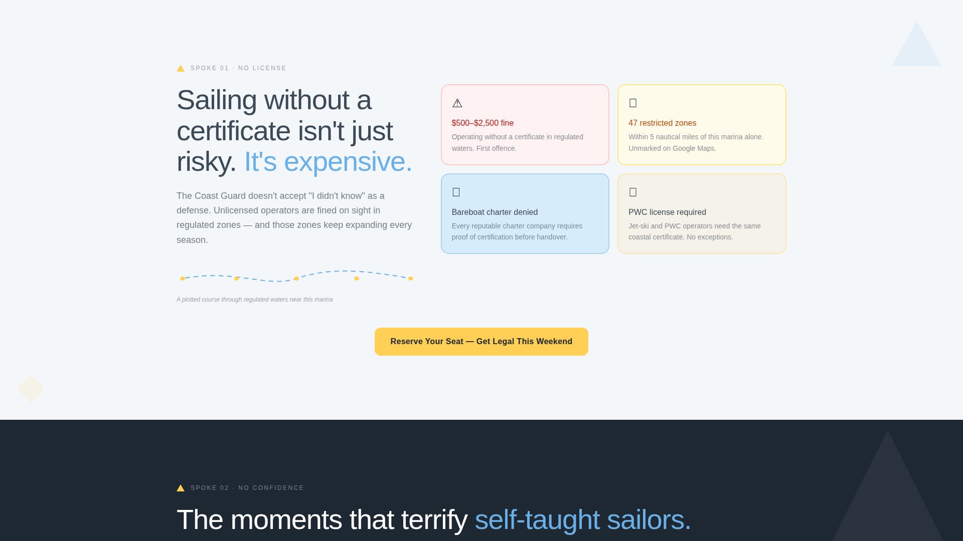 Helm - Certified Sailing Landing Page Template