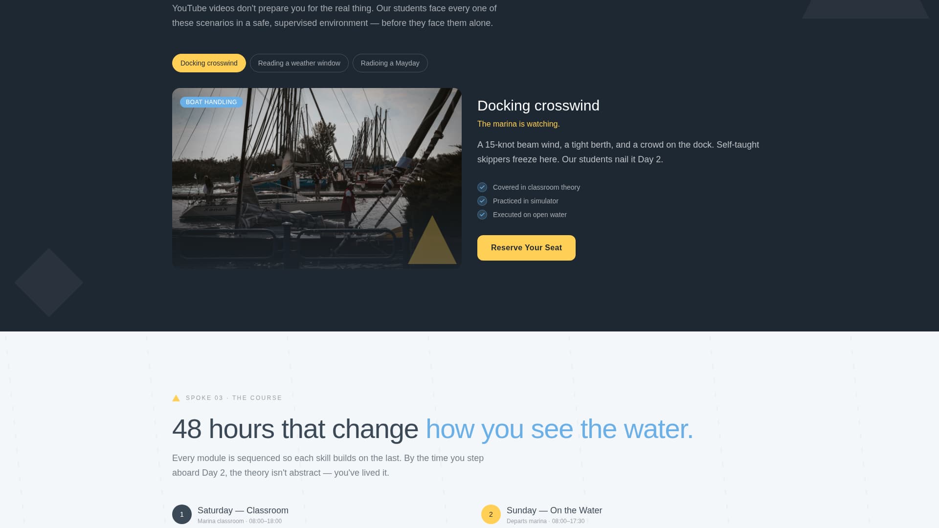 Helm - Certified Sailing Landing Page Template
