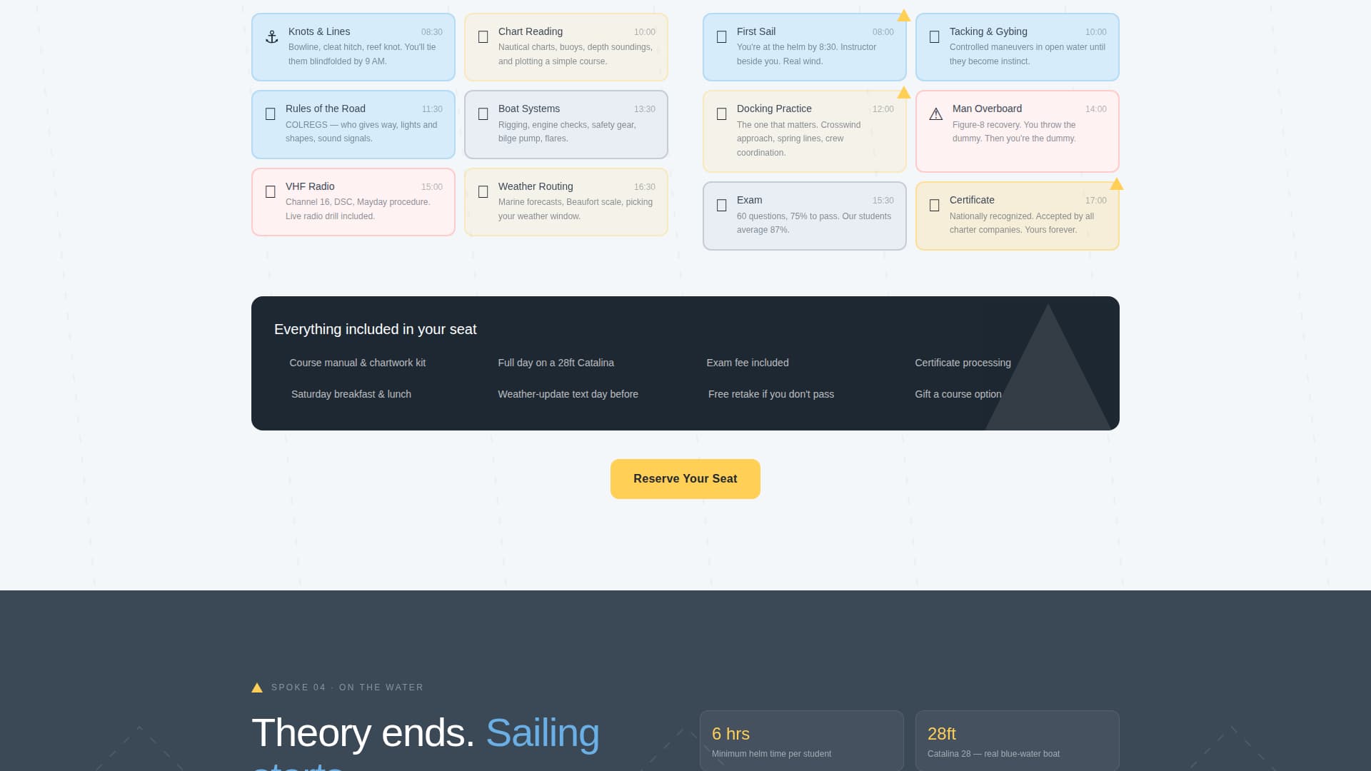 Helm - Certified Sailing Landing Page Template