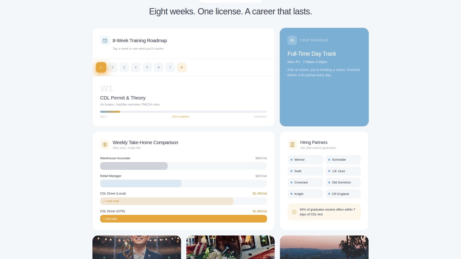 Rig - Powerful CDL School Landing Page Template