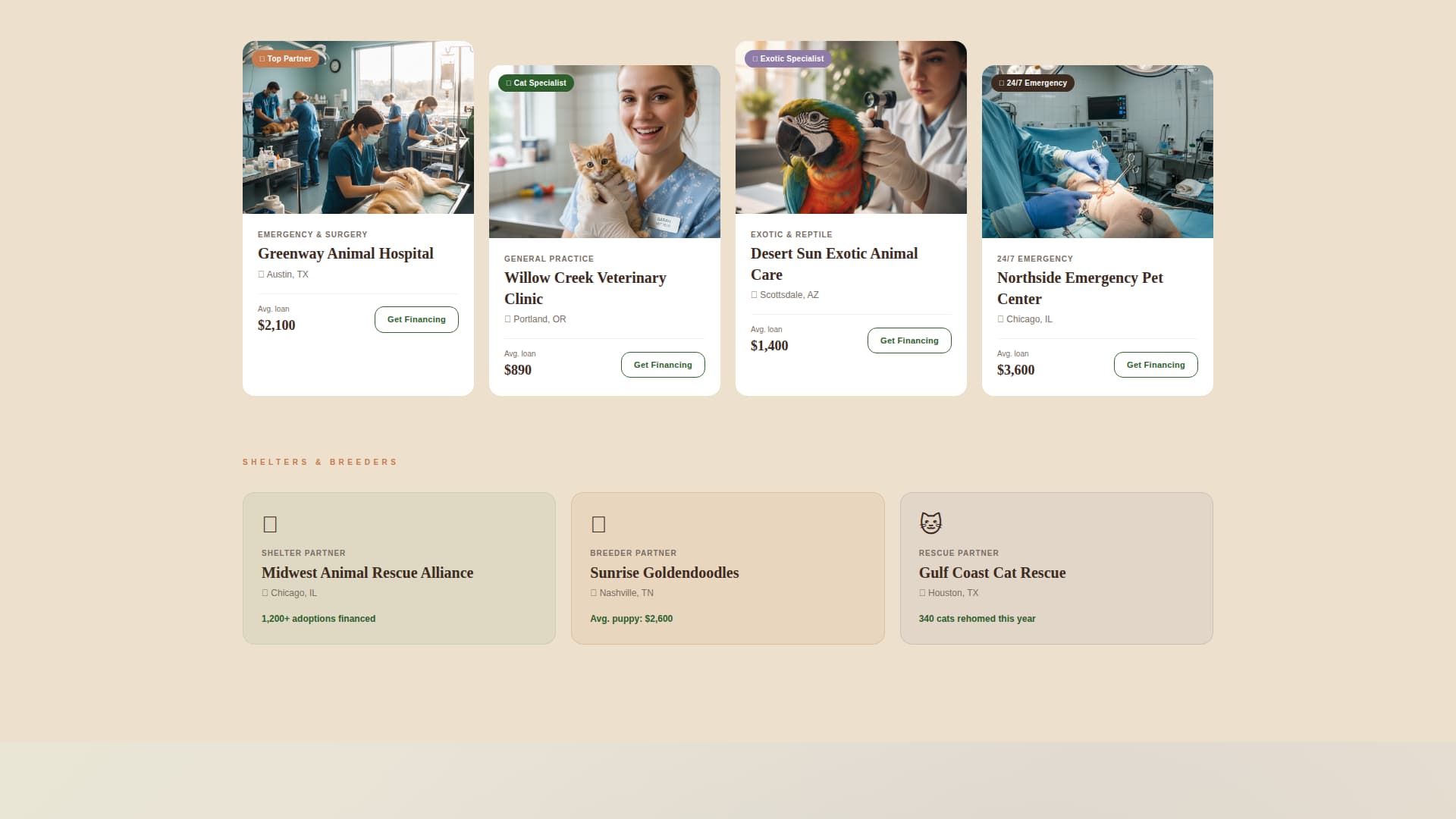 Paws - Compassionate Petfinancing Landing Page Template