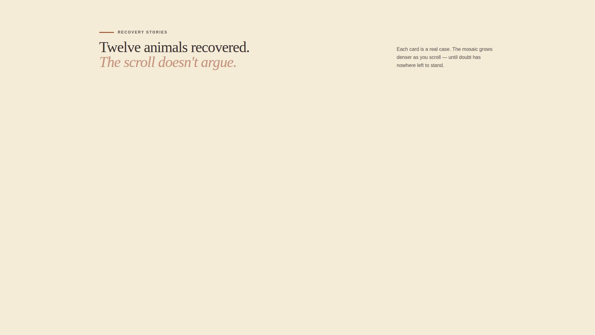 Mend - Trusted Petrehabilitation Landing Page Template