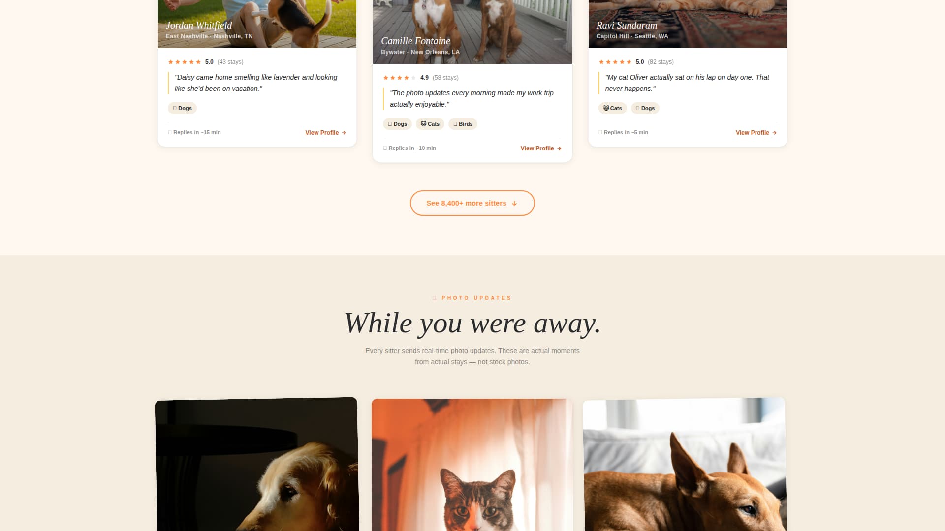 Hearth - Trusted Petsitting Landing Page Template