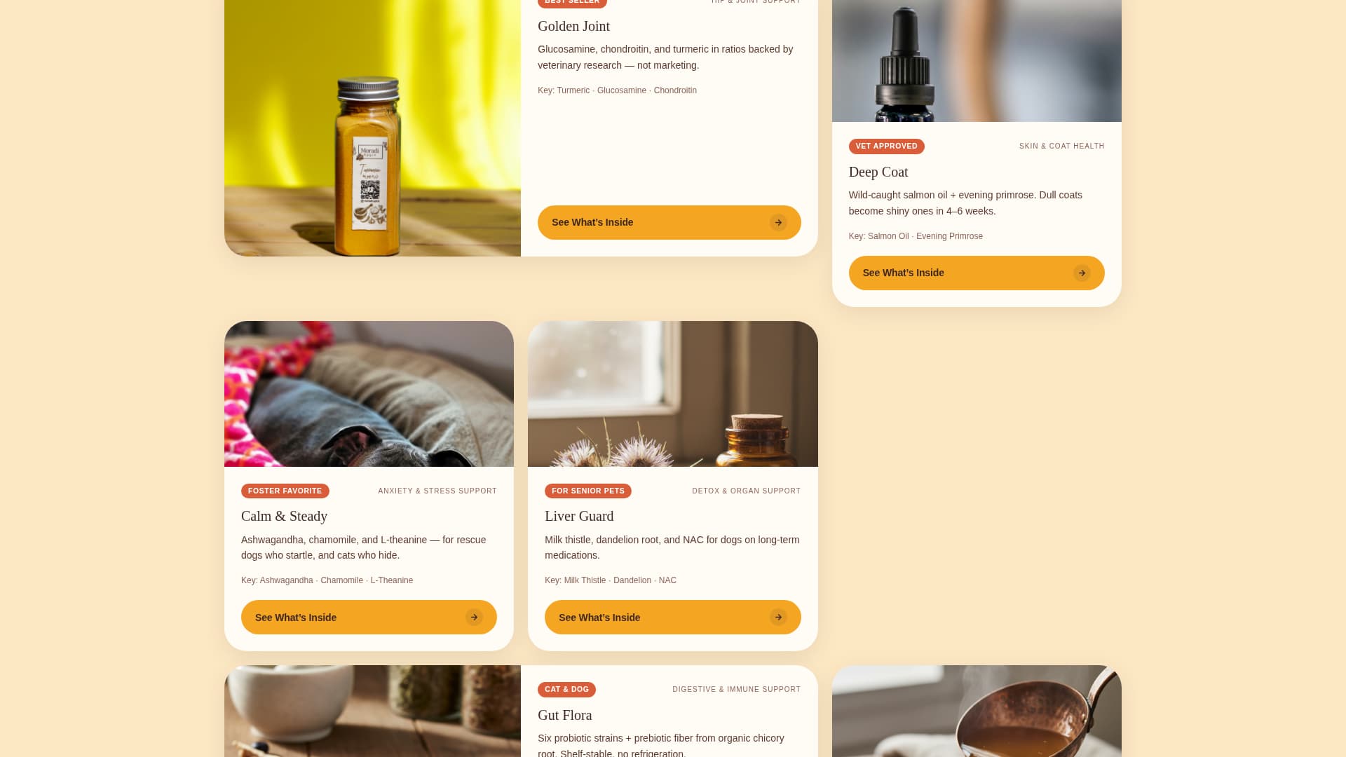 Kibble - Artisan Petsupplement Landing Page Template