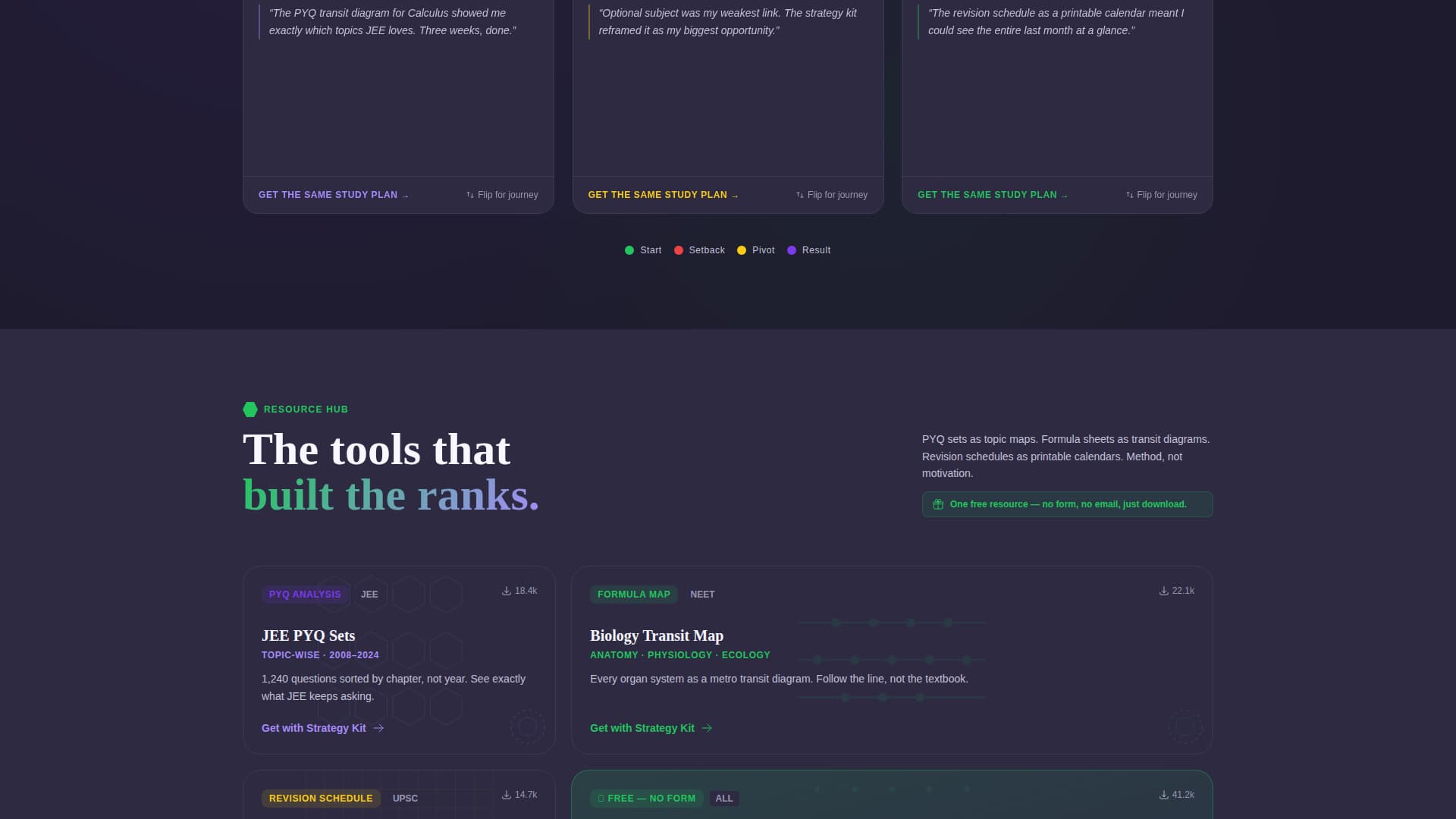 Cracked - Electrifying Examcoaching Landing Page Template