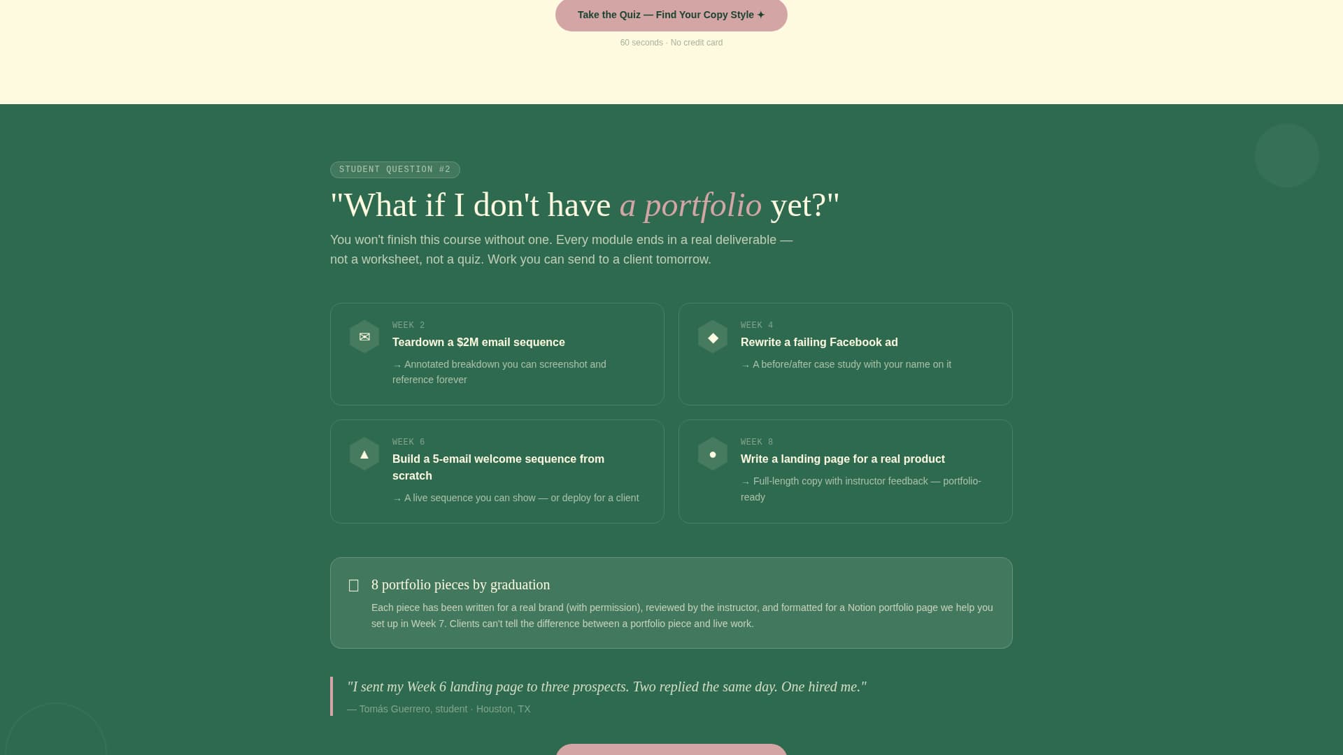 Hooks - Persuasive Copywriting Landing Page Template