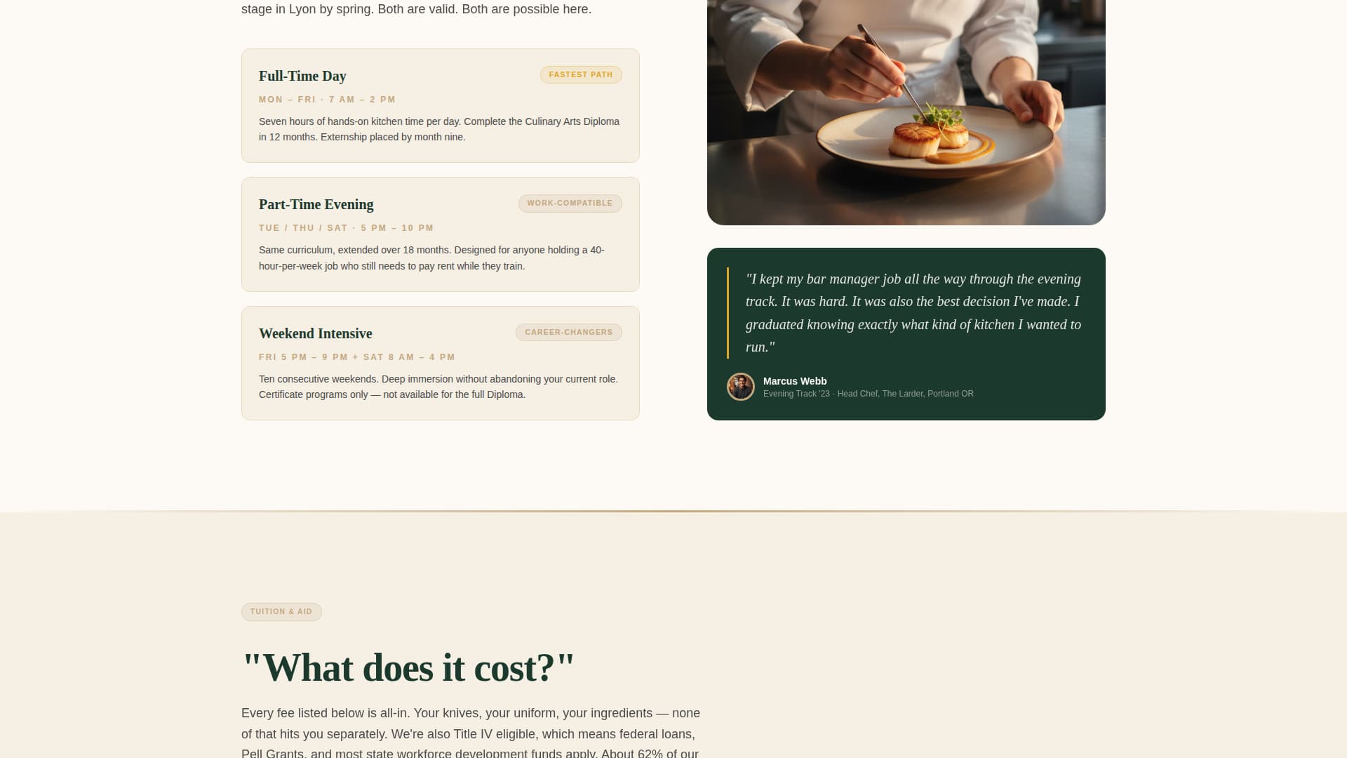 Mise - Inspiring Culinary Landing Page Template