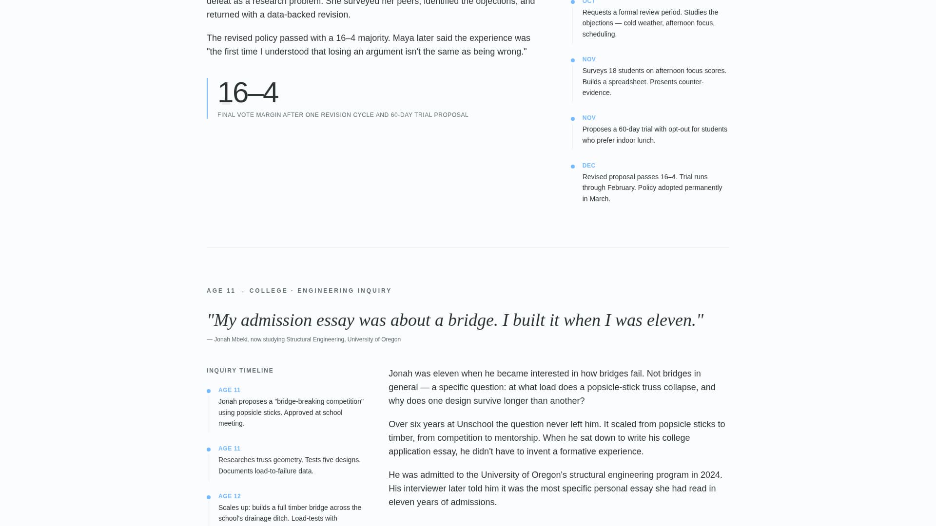Unschool - Precision Democratic Landing Page Template