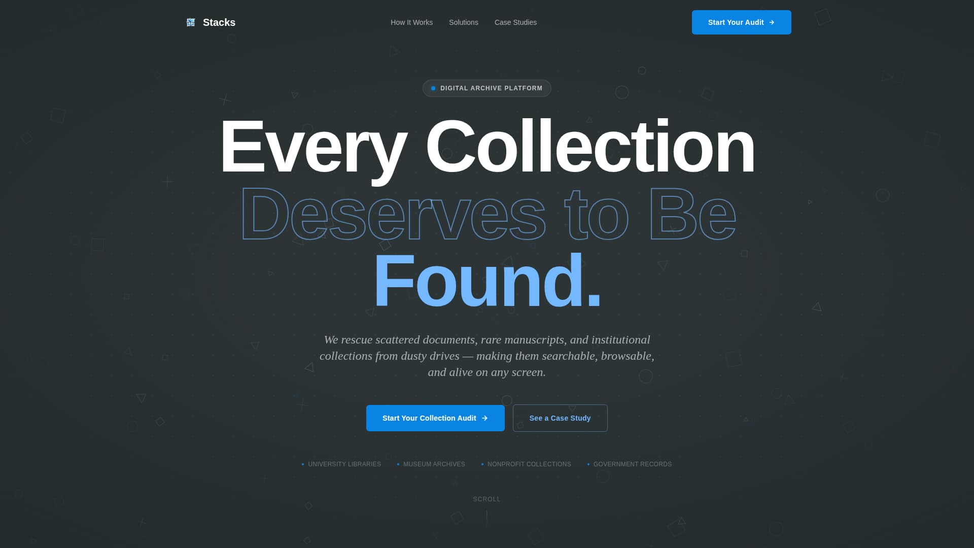 Stacks - Powerful Archive Landing Page Template