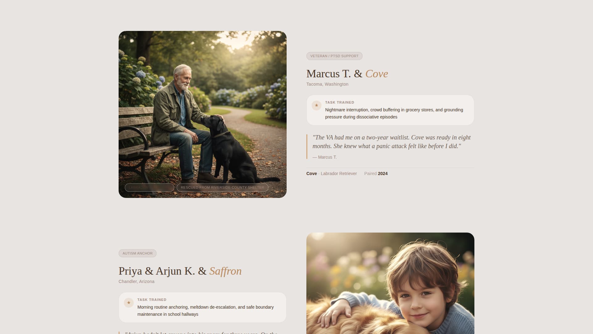 Heel - Trusted Servicedog Landing Page Template