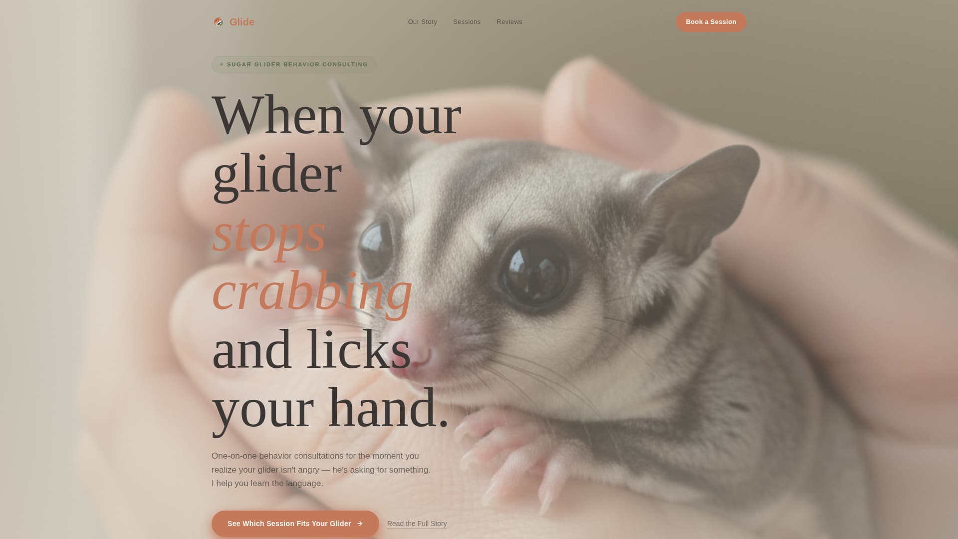 Glide - Trusted Sugargliderbehavior Landing Page Template