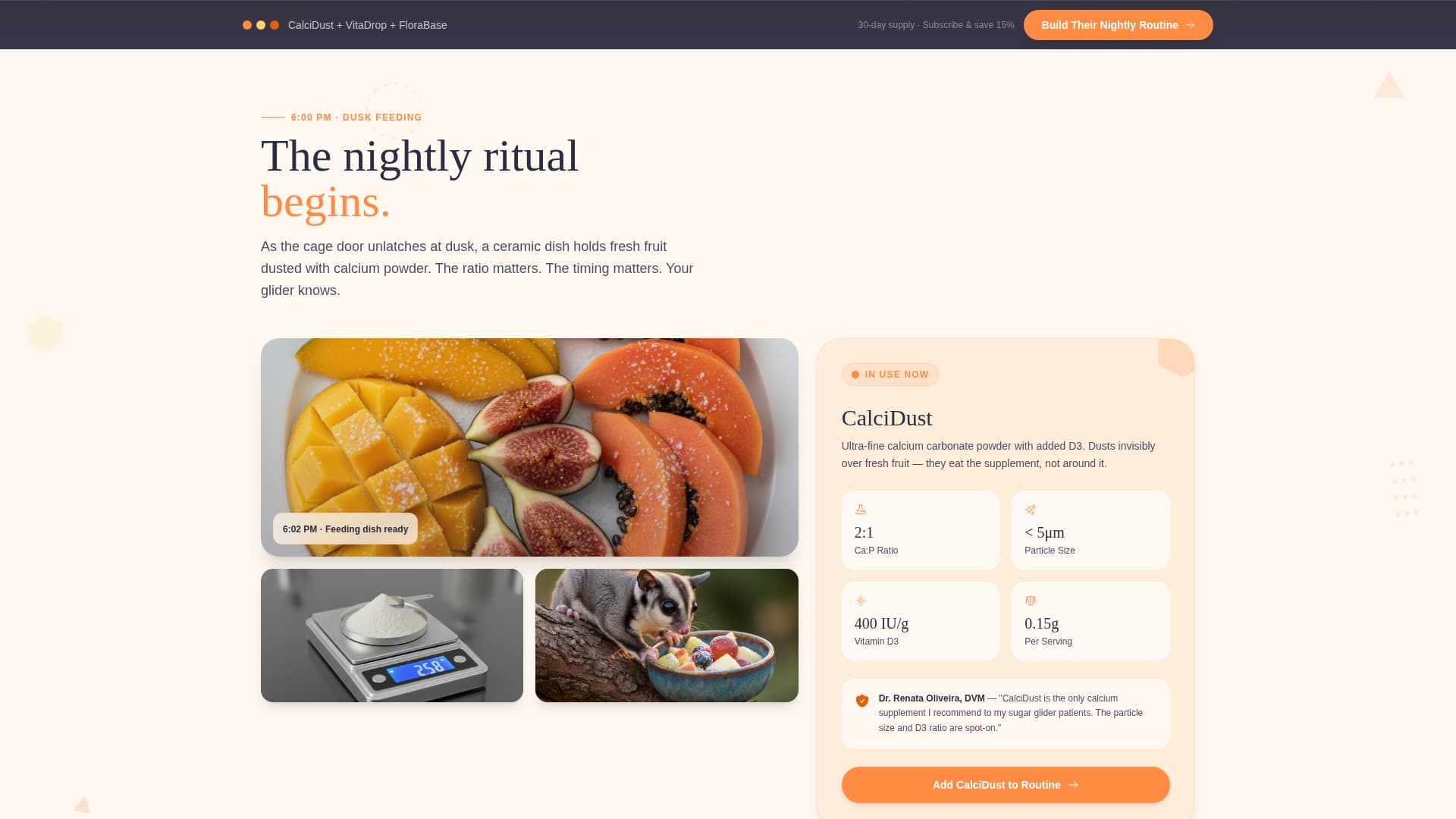 Glide - Vibrant Sugarglider Landing Page Template