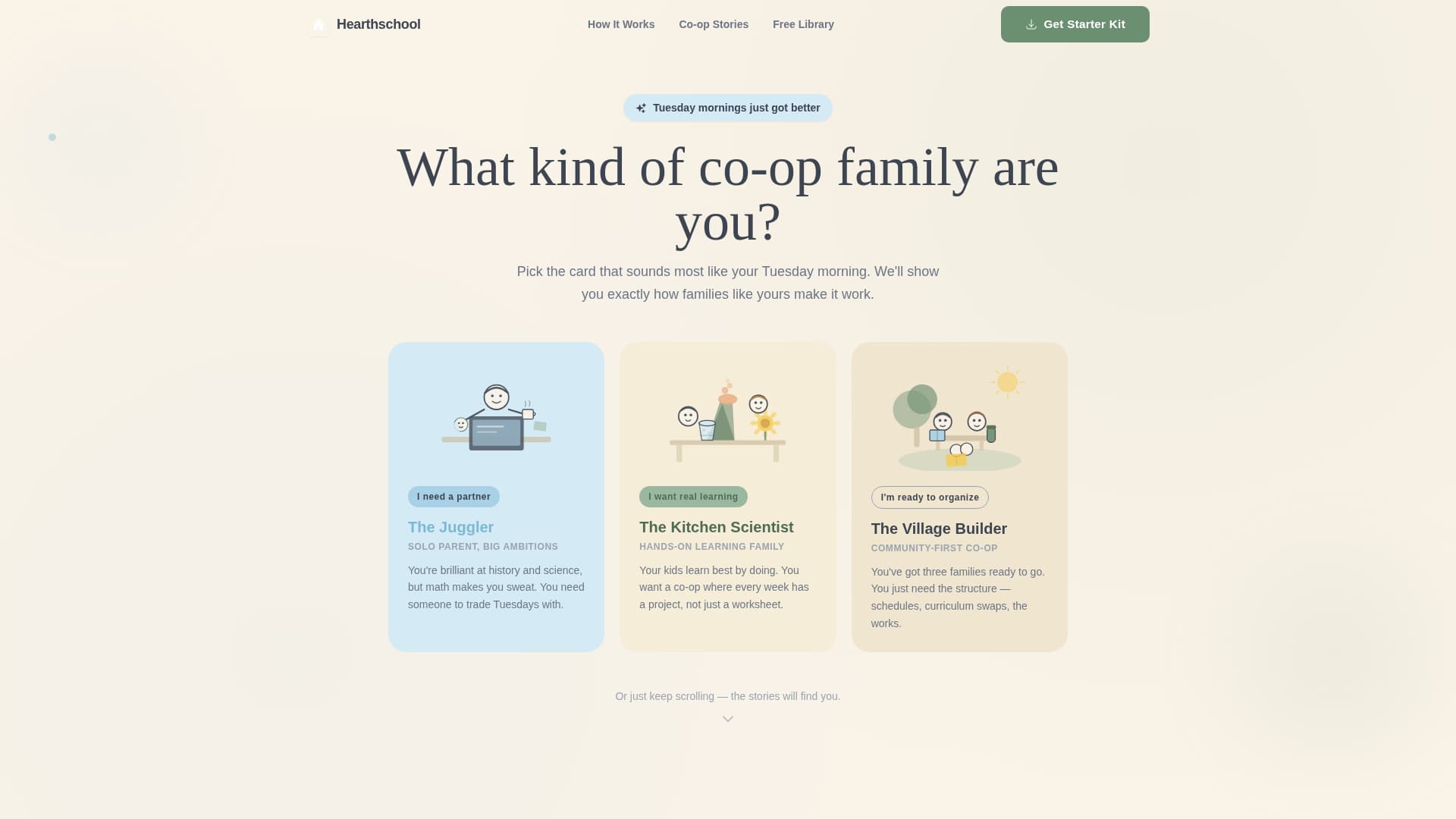 Hearthschool - Trusted Coop Landing Page Template