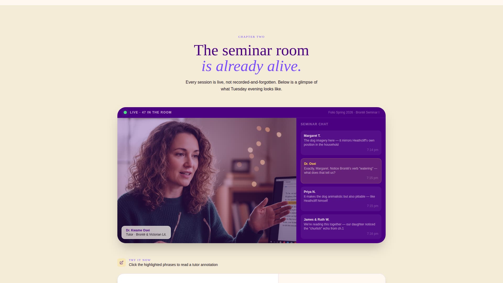 Folio - Enchanting Literature Landing Page Template