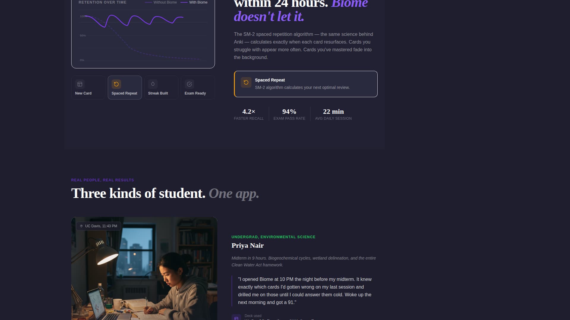 Biome - Powerful Environmental Science Landing Page Template