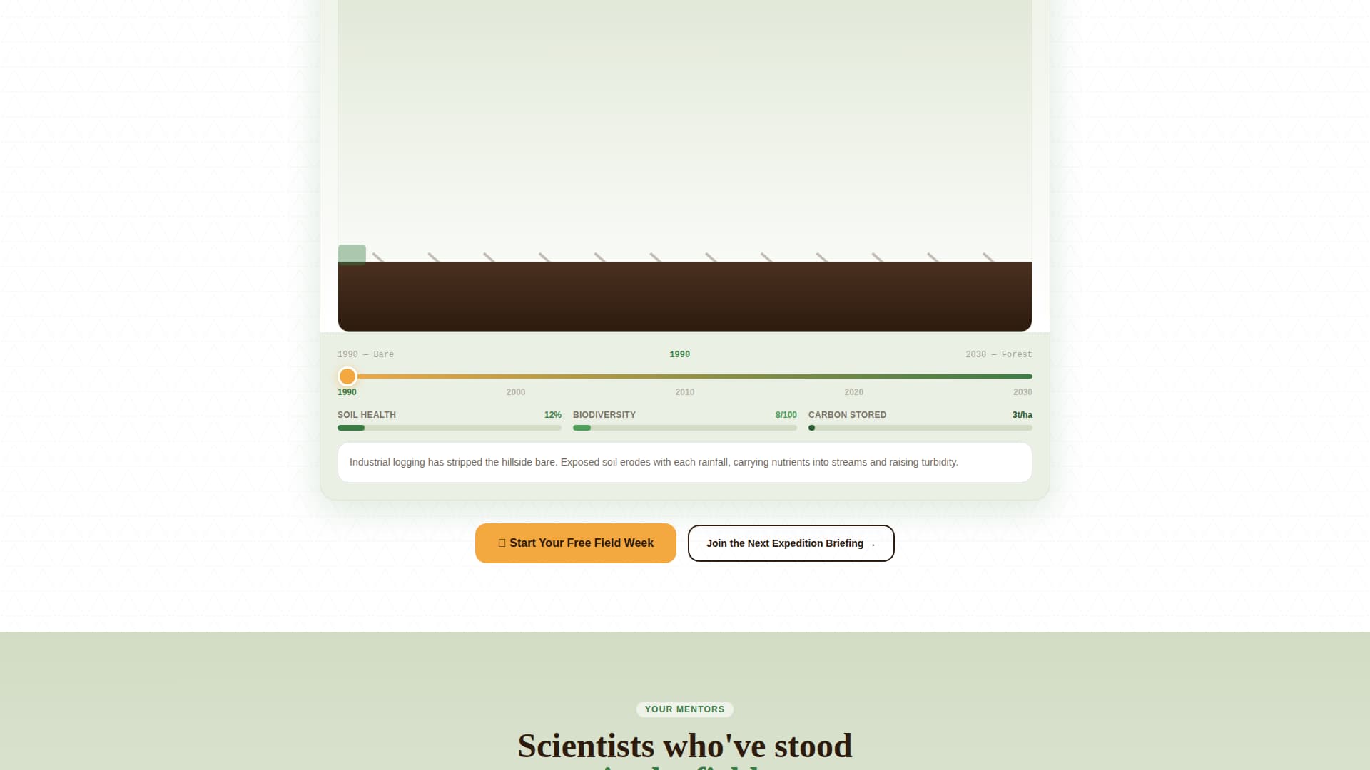 Biome - Immersive Environmental Science Landing Page Template