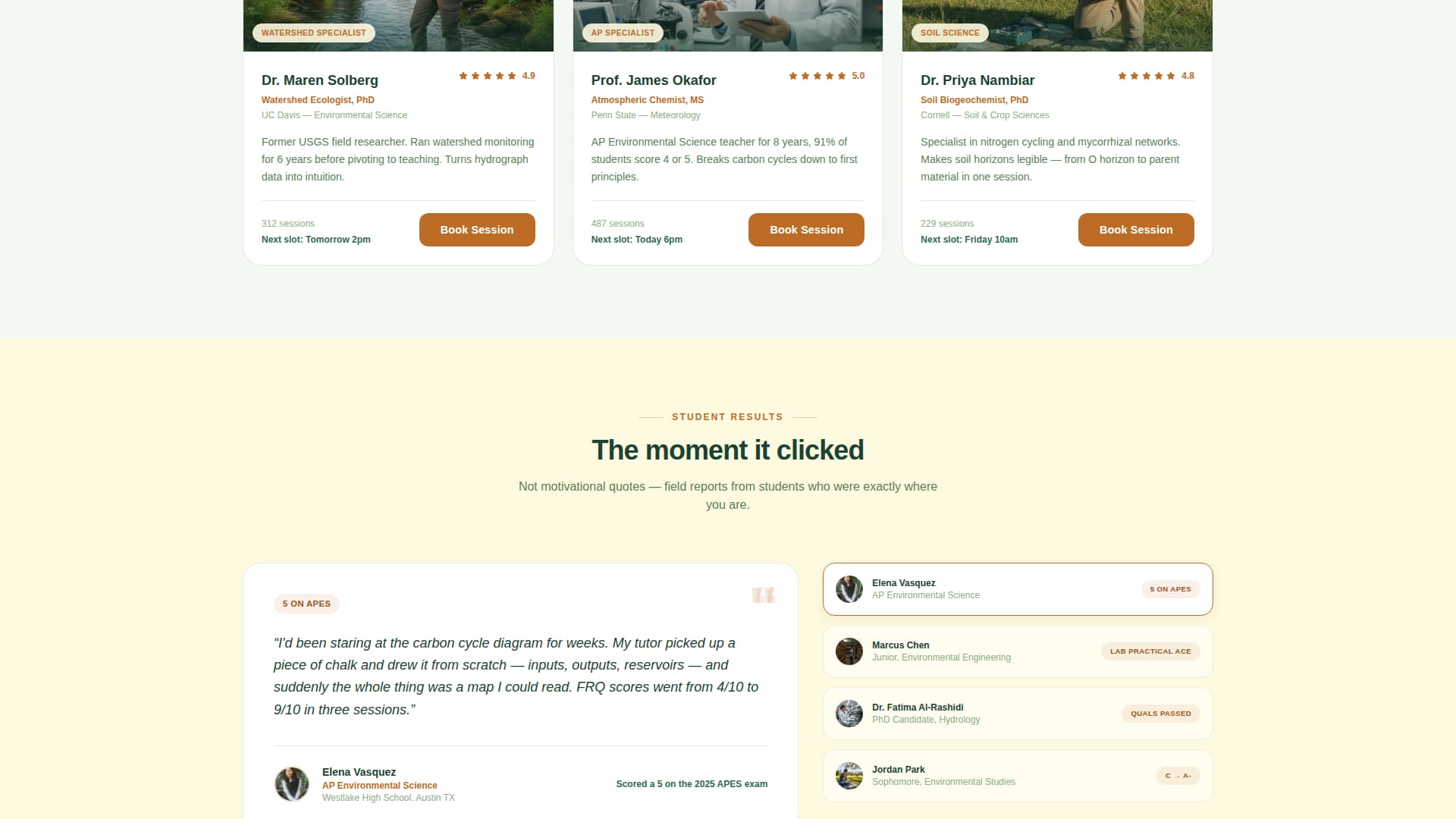 Biome - Precision Environmental Science Landing Page Template