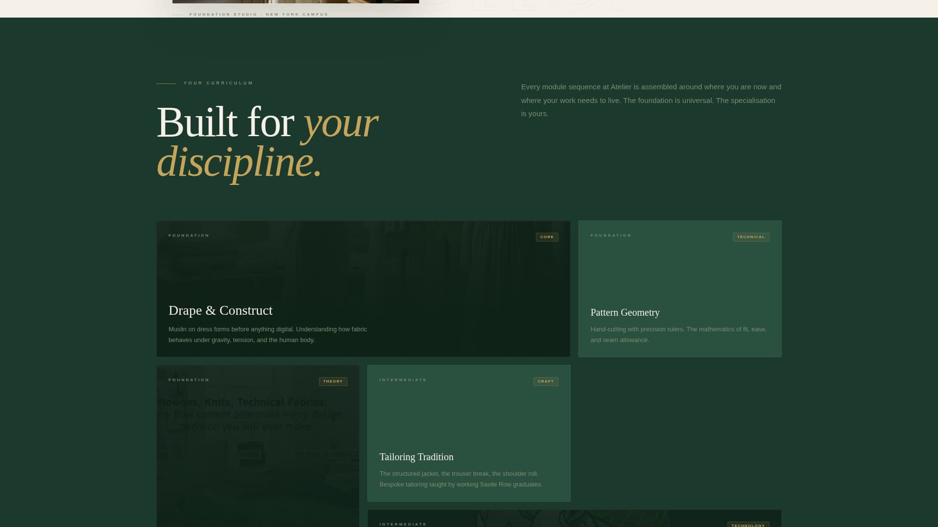 Atelier - Prestigious Fashion Design Landing Page Template